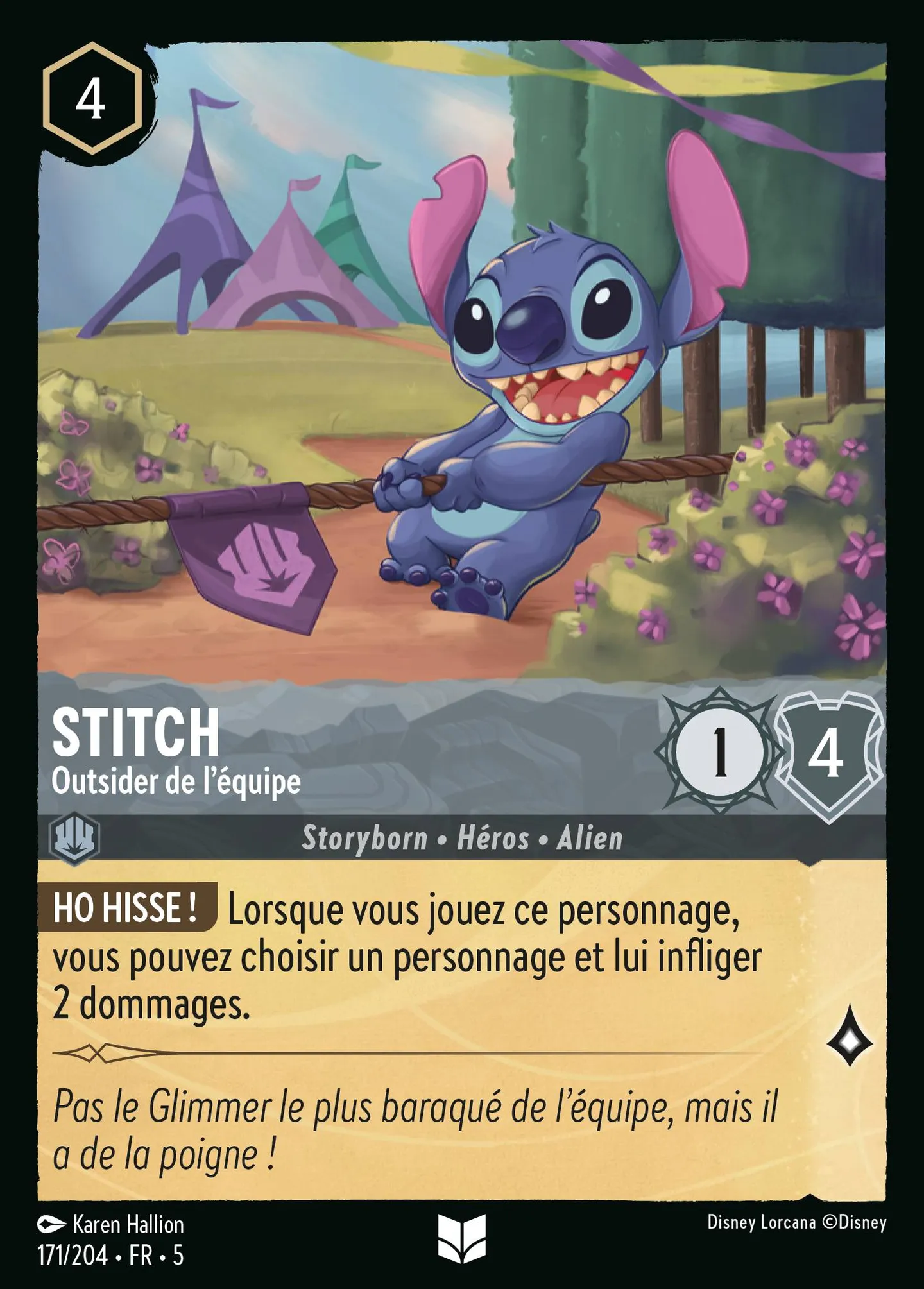 Stitch - Outsider de l'équipe — Shimmering Skies — Lorcana