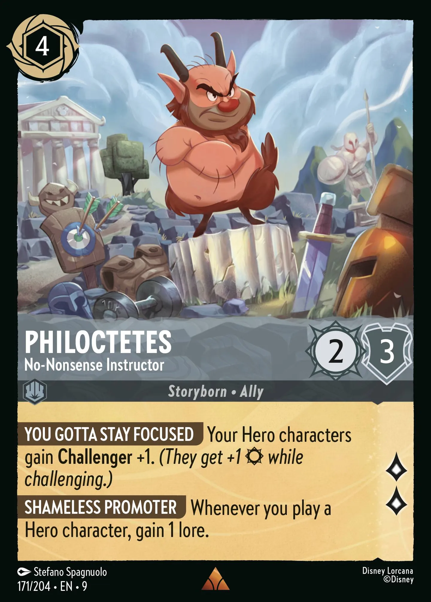 Philoctetes - No-Nonsense Instructor — Fabled — Lorcana