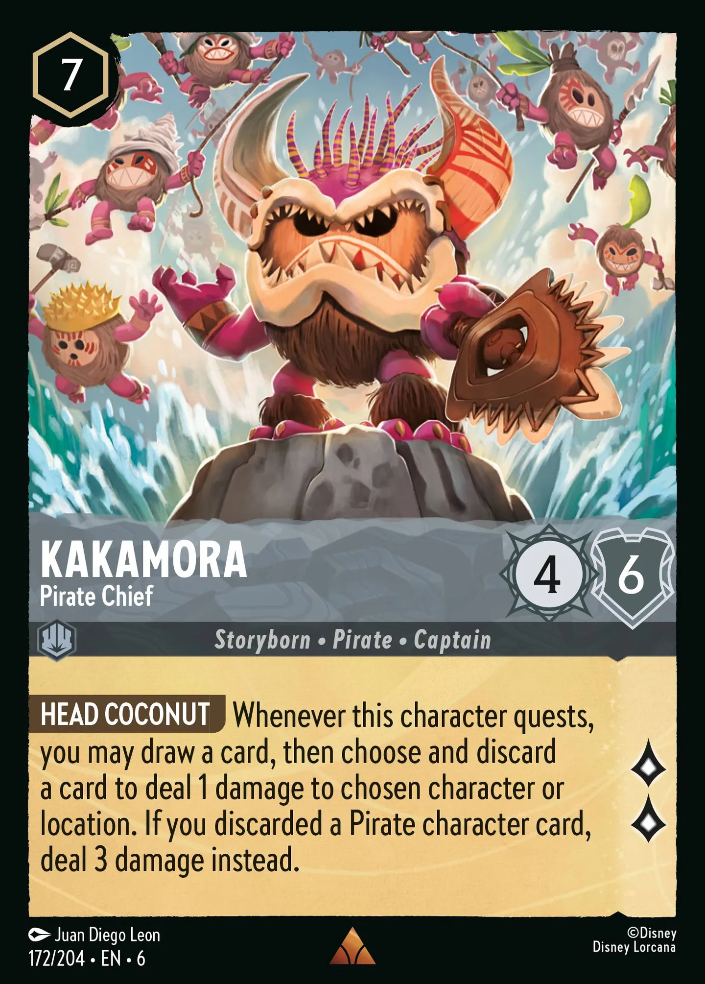 Kakamora - Pirate Chief — Azurite Sea — Lorcana