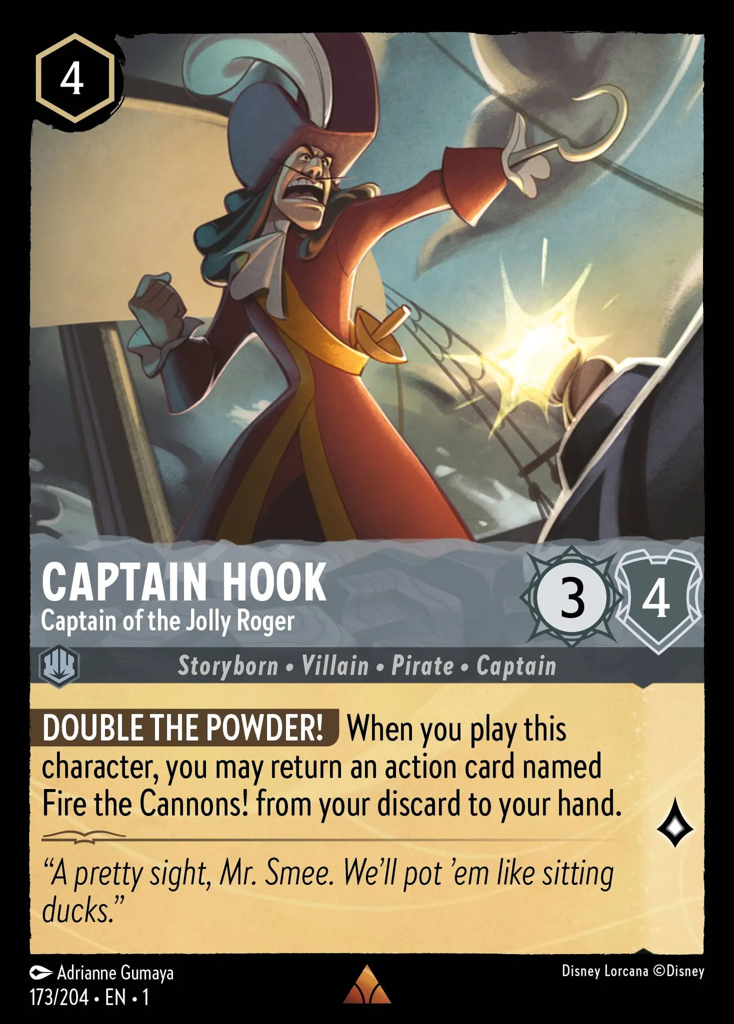 Captain Hook - Captain of the Jolly Roger — The First Chapter — Lorcana