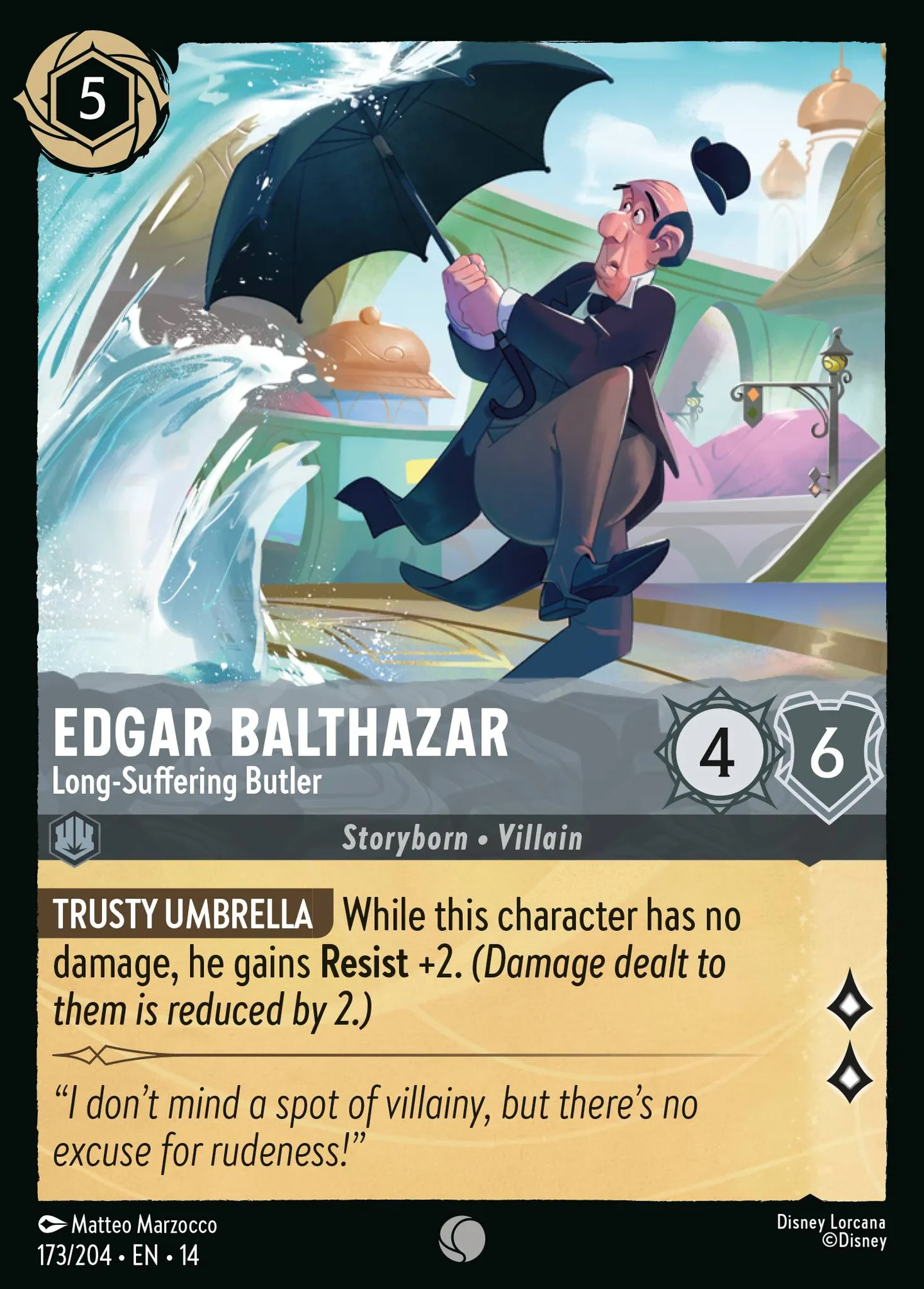 Edgar Balthazar - Long-Suffering Butler — Hyperia City — Lorcana