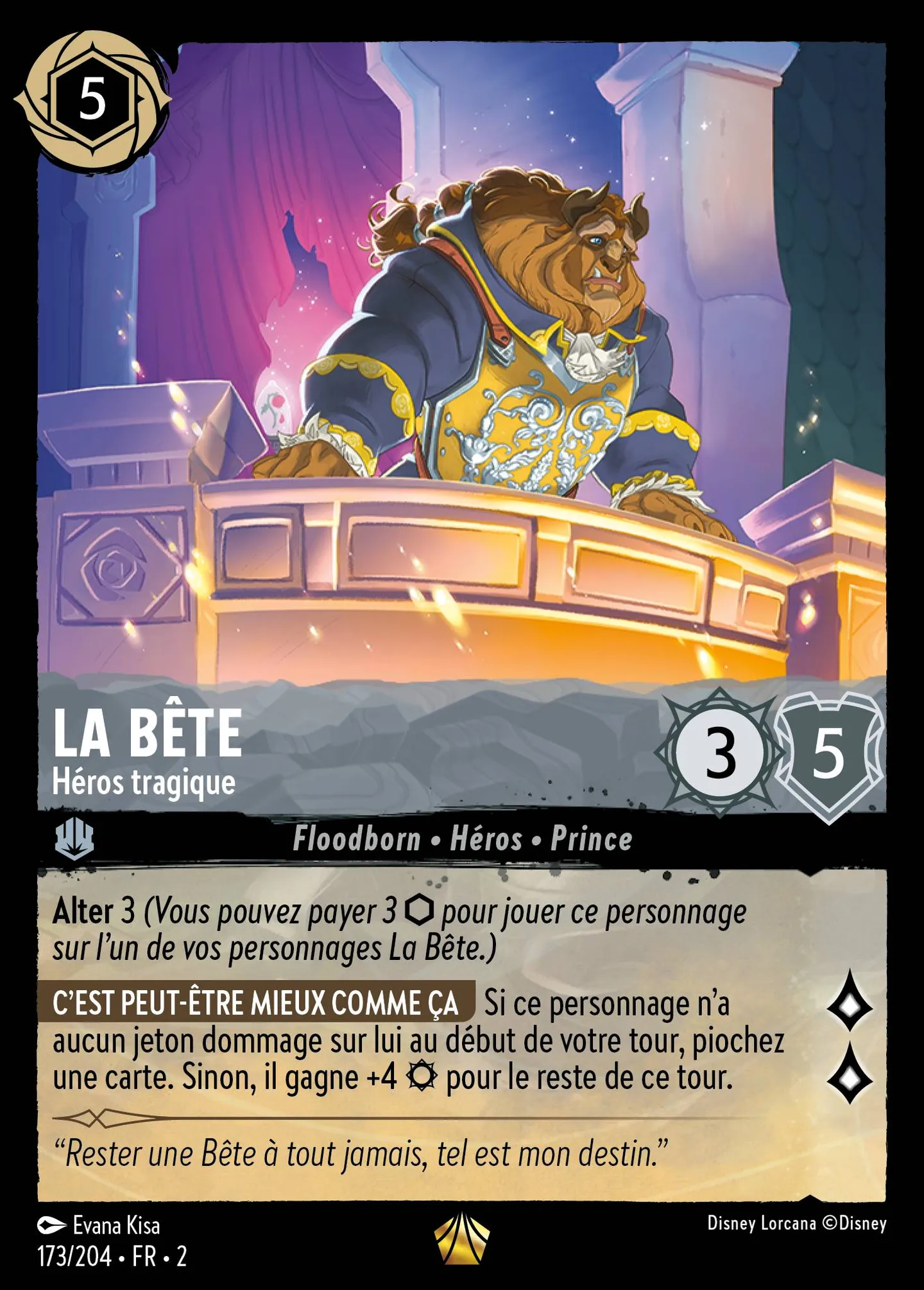 La Bête - Héros tragique — Rise of the Floodborn — Lorcana