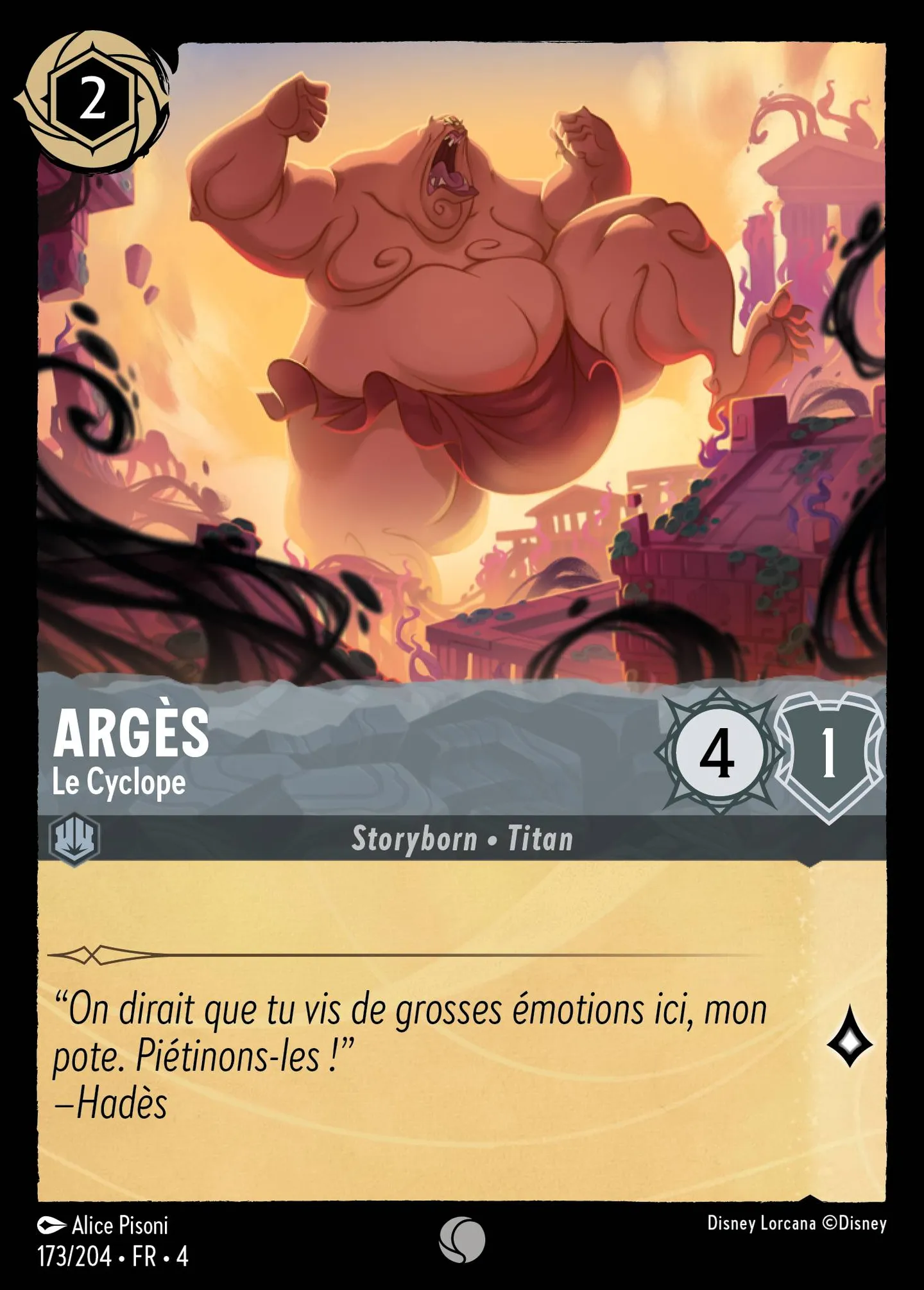 Argès - Le Cyclope — Ursula's Return — Lorcana