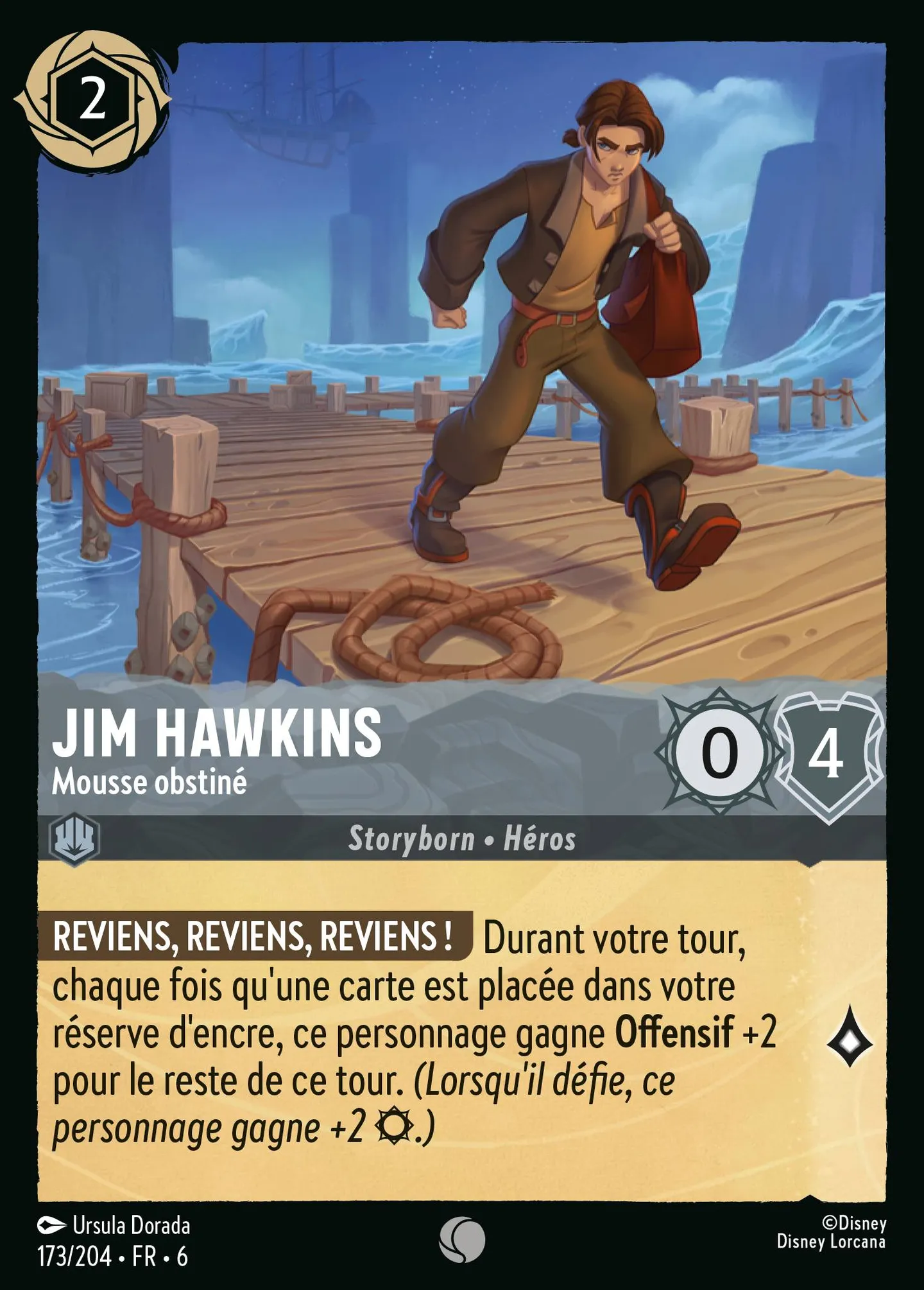 Jim Hawkins - Mousse obstiné — Azurite Sea — Lorcana