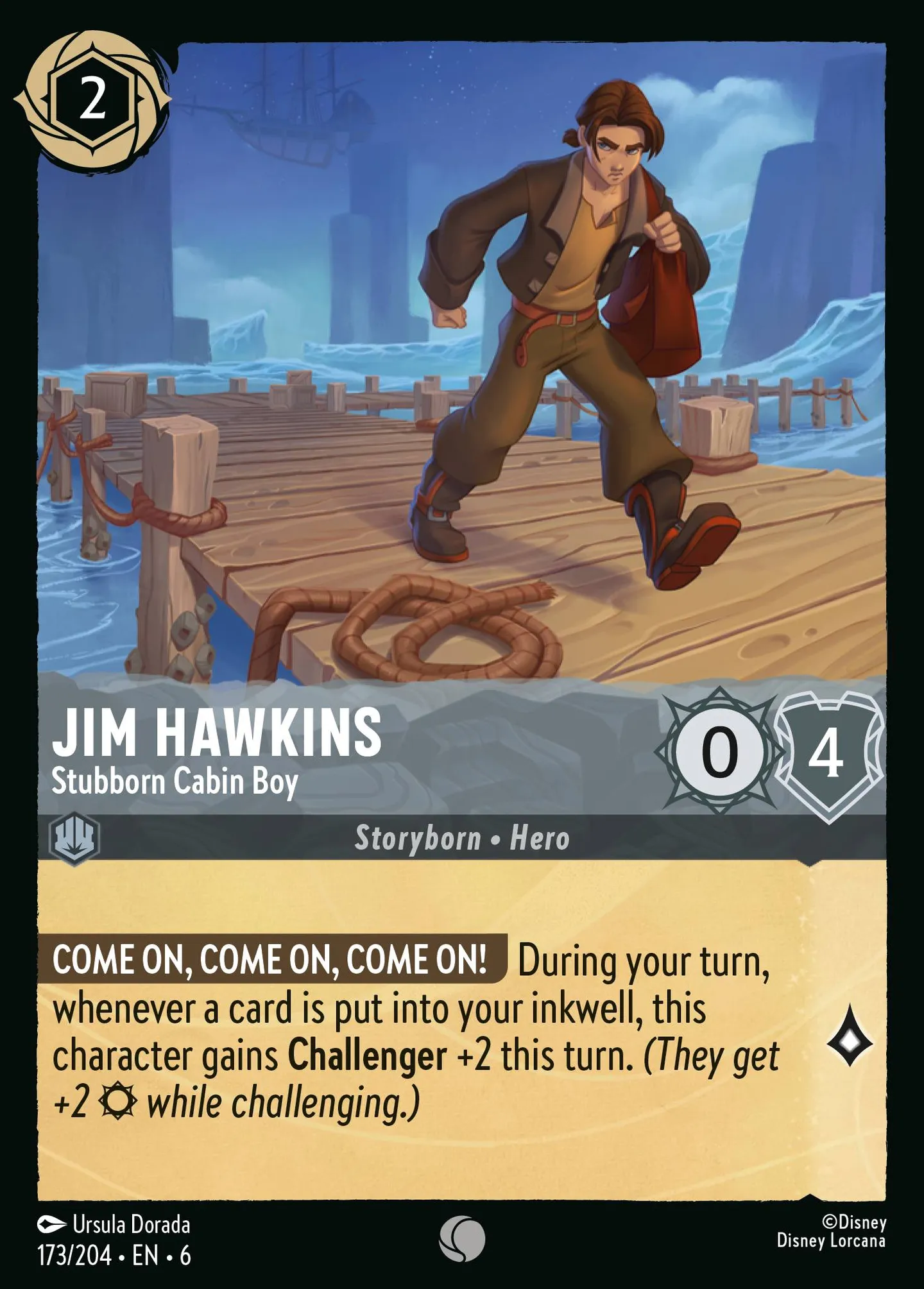 Jim Hawkins - Mousse obstiné — Azurite Sea — Lorcana