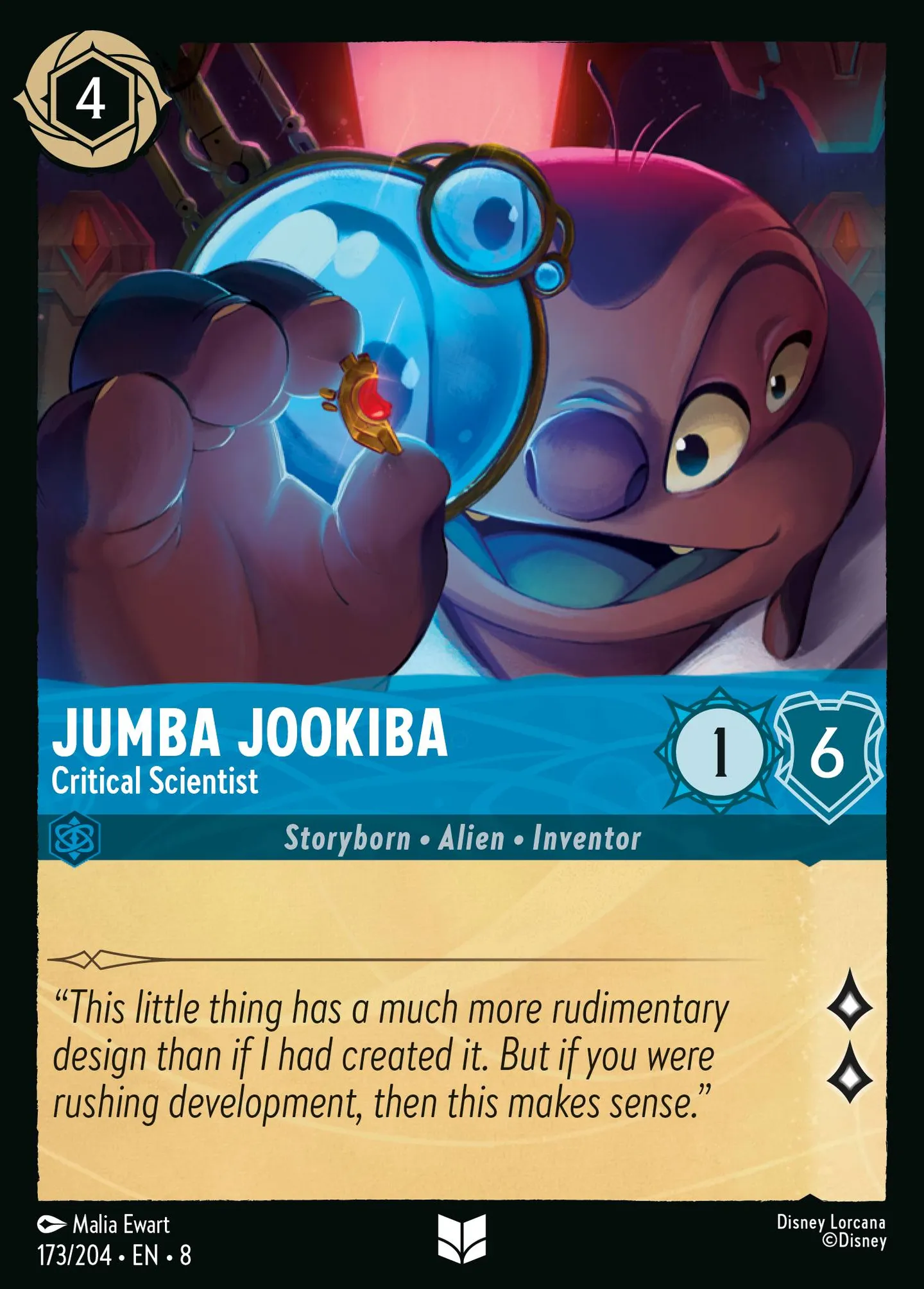 Jumba Jookiba - Scientifique analytique — The Reign of Jafar — Lorcana