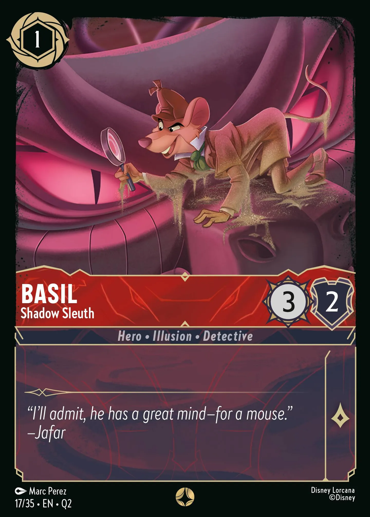 Basil - Shadow Sleuth — Illumineer's Quest: Palace Heist — Lorcana