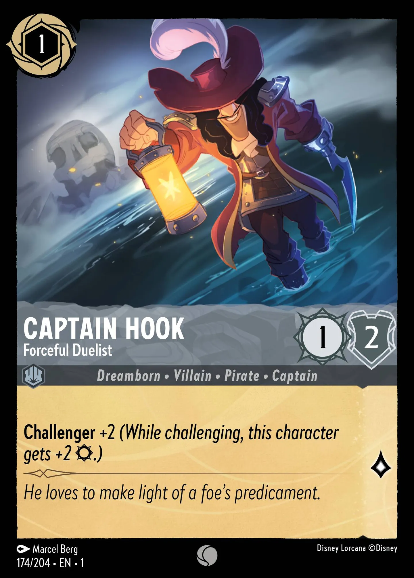 Captain Hook - Forceful Duelist — The First Chapter — Lorcana
