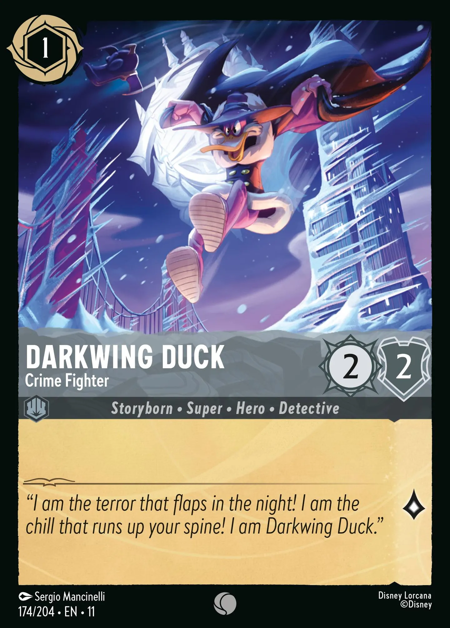 Darkwing Duck - Crime Fighter — Winterspell — Lorcana
