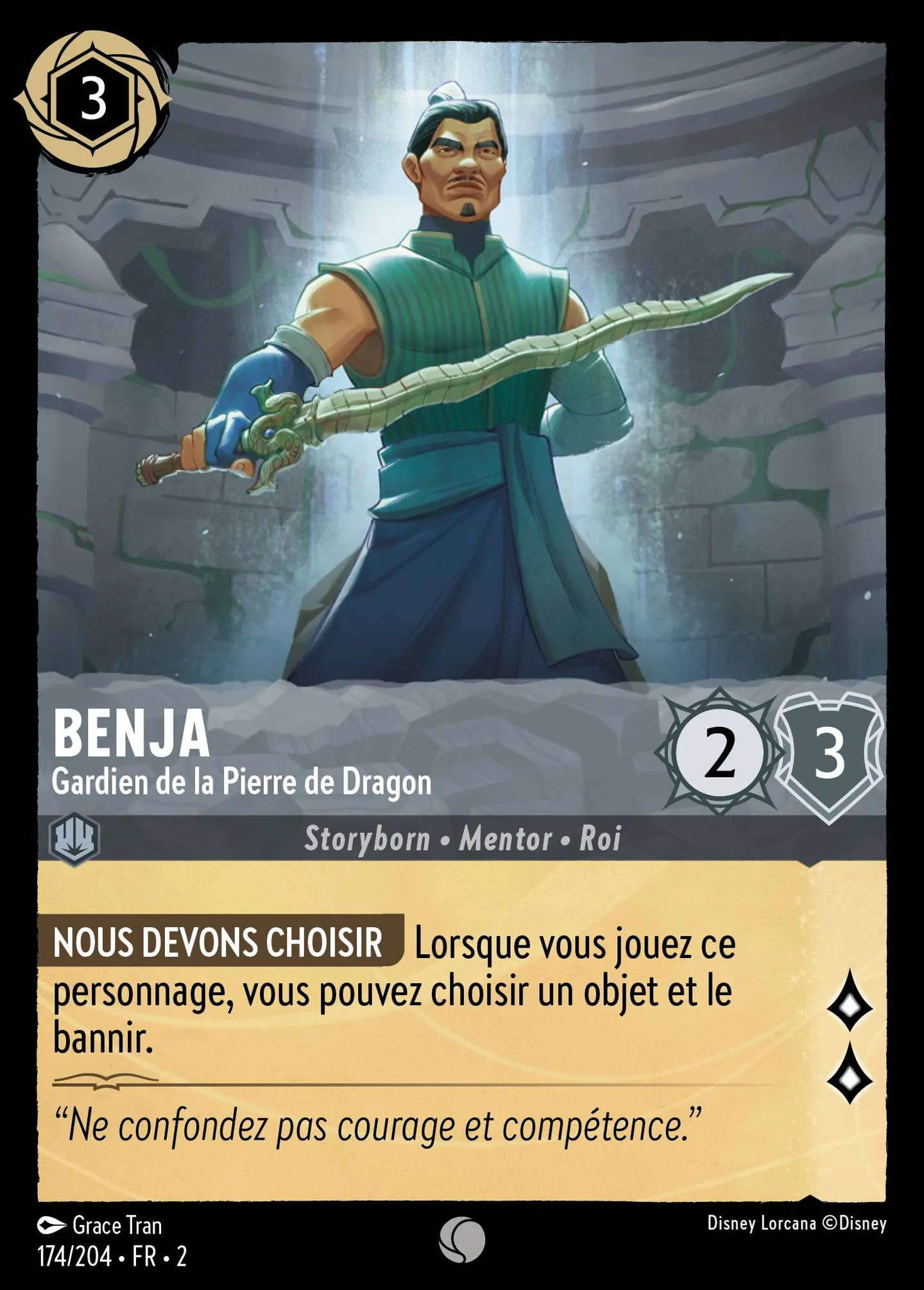 Benja - Gardien de la Pierre de Dragon — Rise of the Floodborn — Lorcana