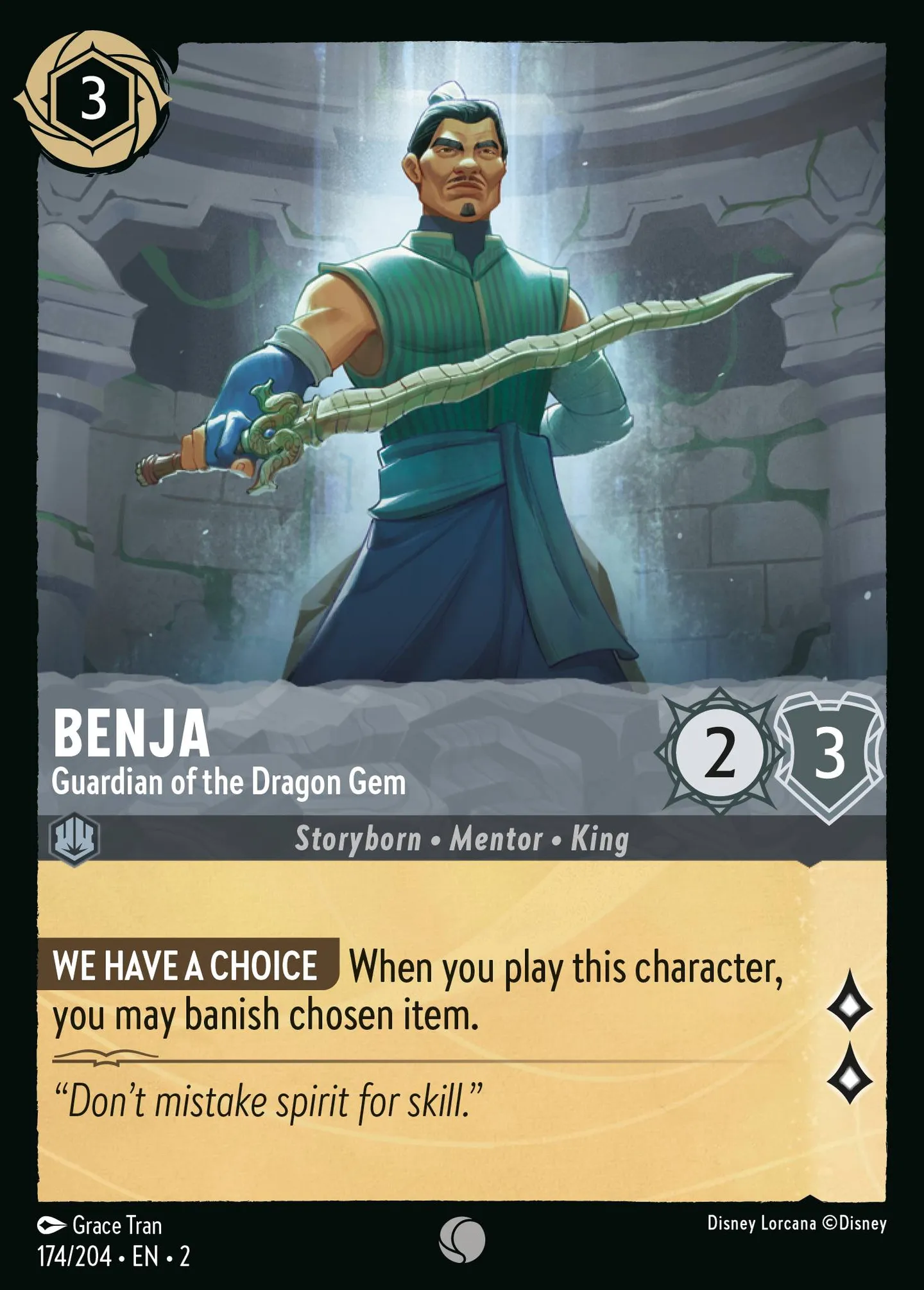 Benja - Guardian of the Dragon Gem — Rise of the Floodborn — Lorcana