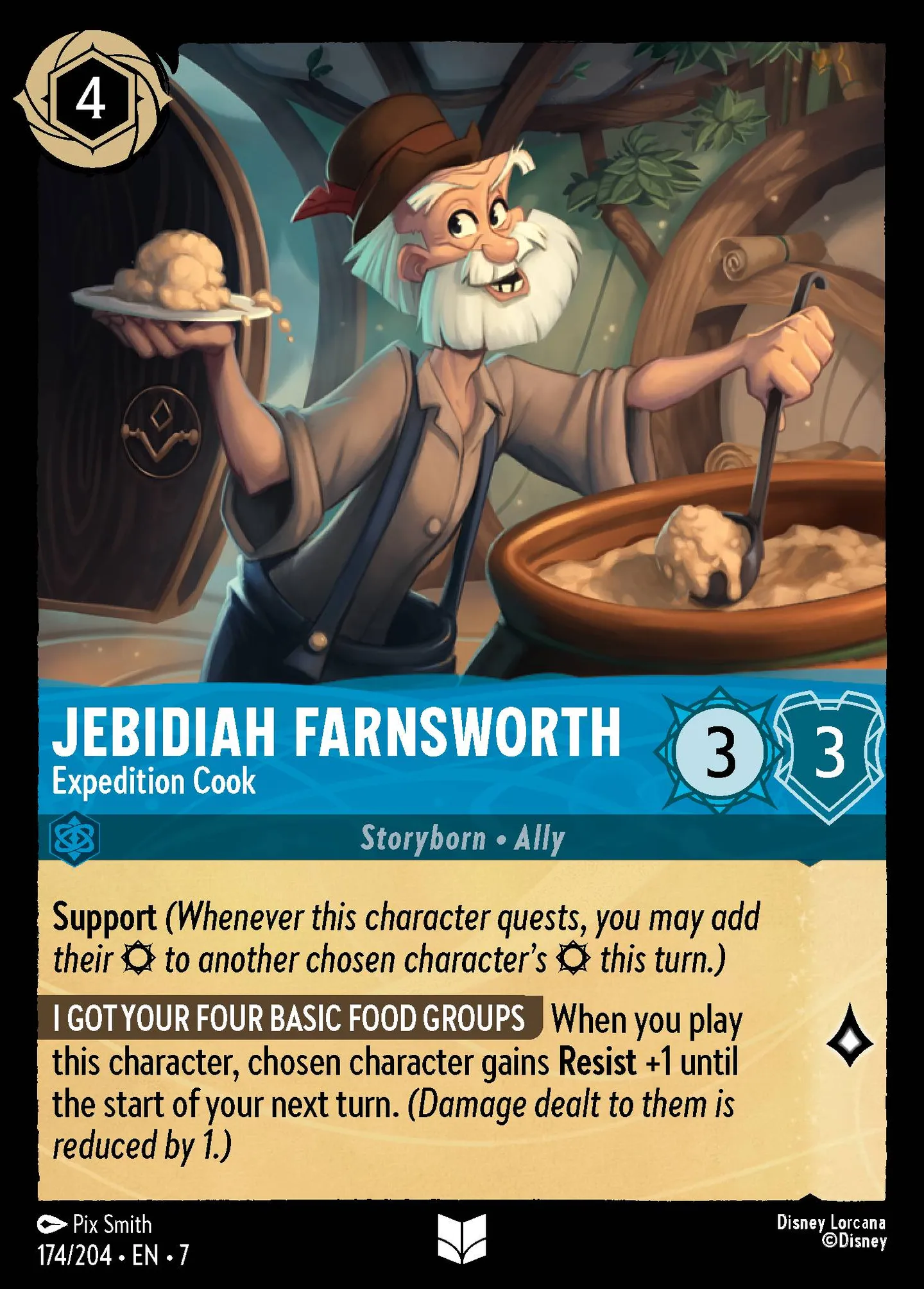 Jebidiah Farnsworth - Cuisinier de l'expédition — Archazia's Island — Lorcana
