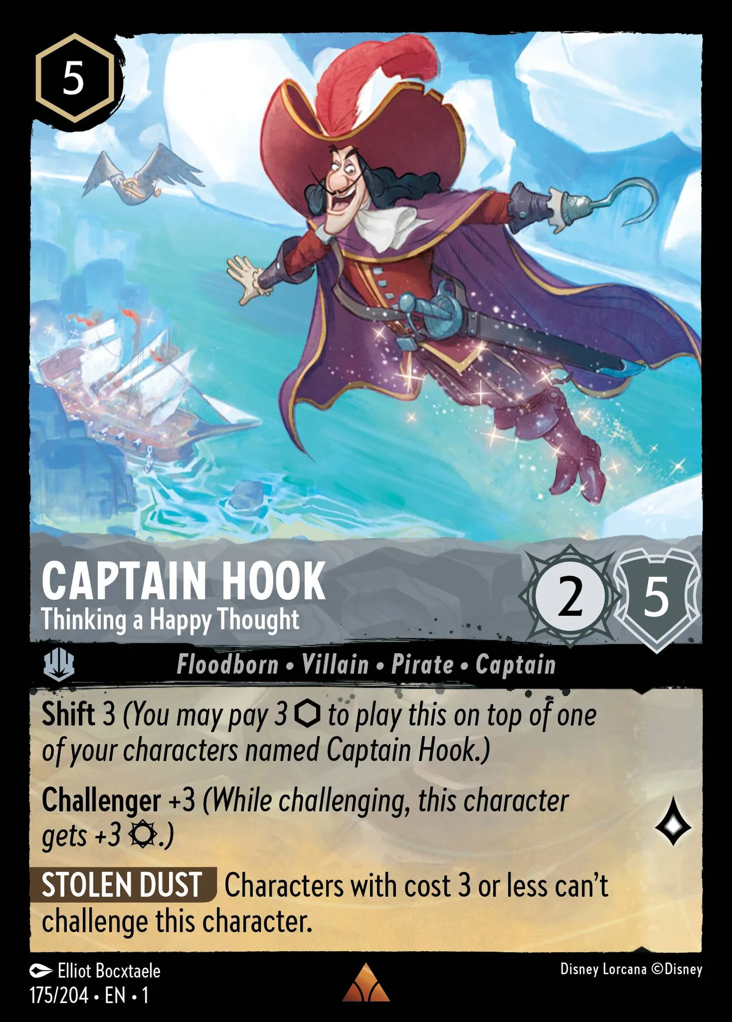 Captain Hook - Thinking a Happy Thought — The First Chapter — Lorcana