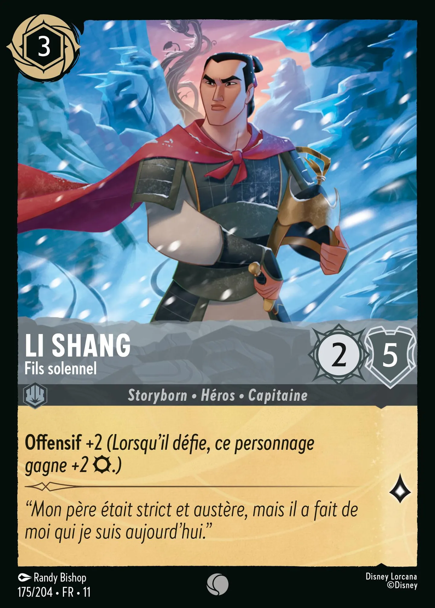 Li Shang - Fils solennel — Winterspell — Lorcana