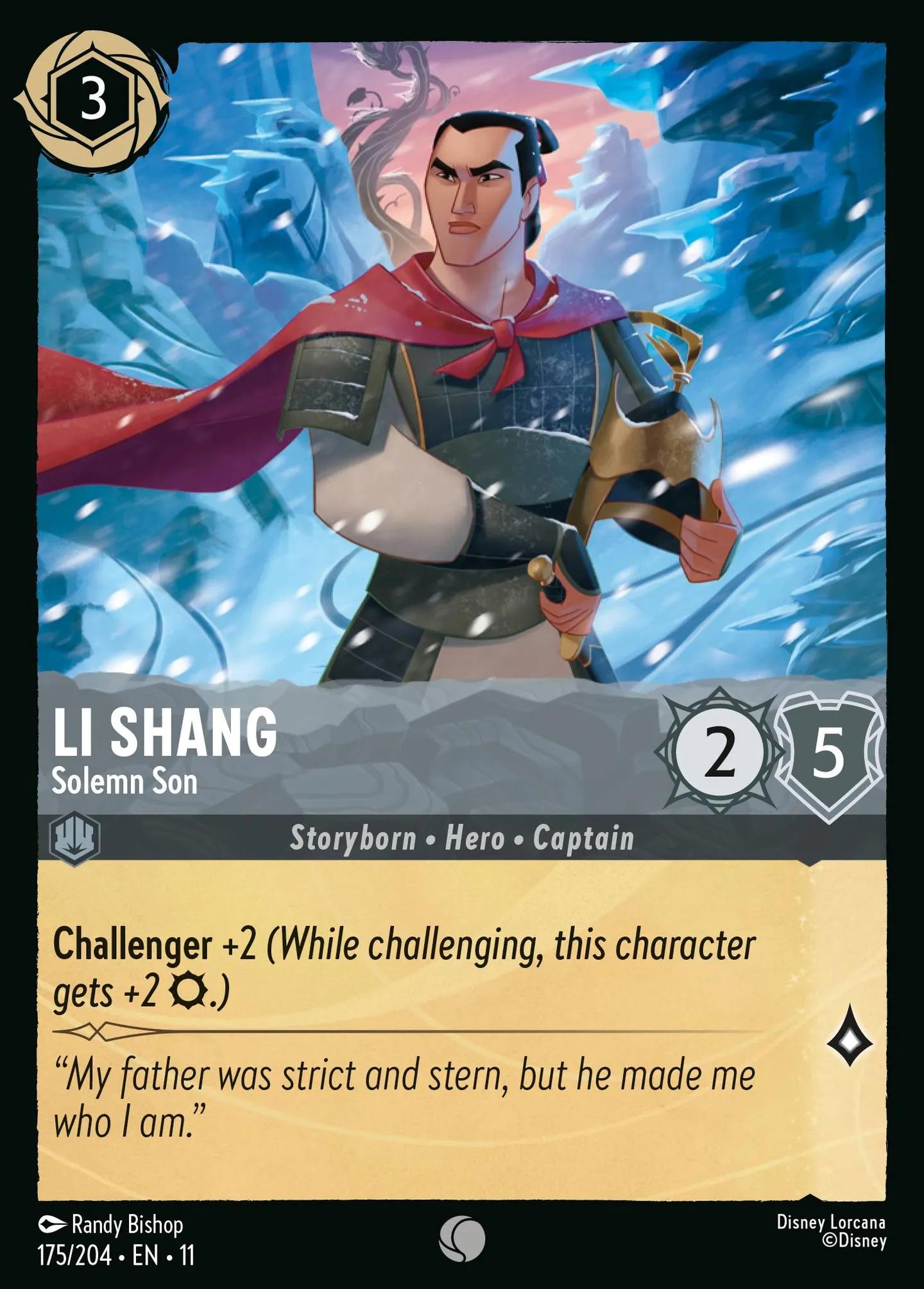 Li Shang - Fils solennel — Winterspell — Lorcana