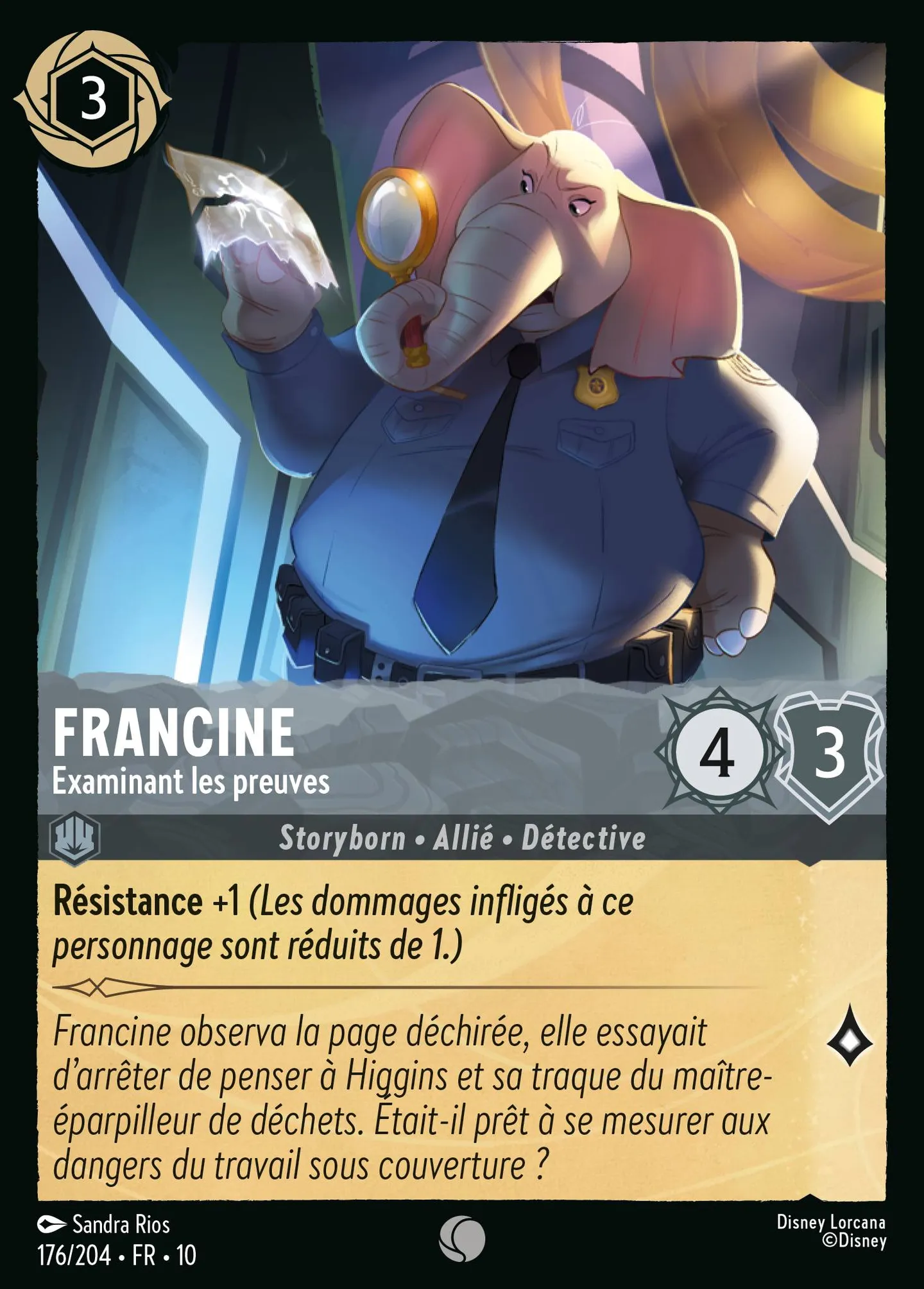 Francine - Examinant les preuves — Whispers in the Well — Lorcana