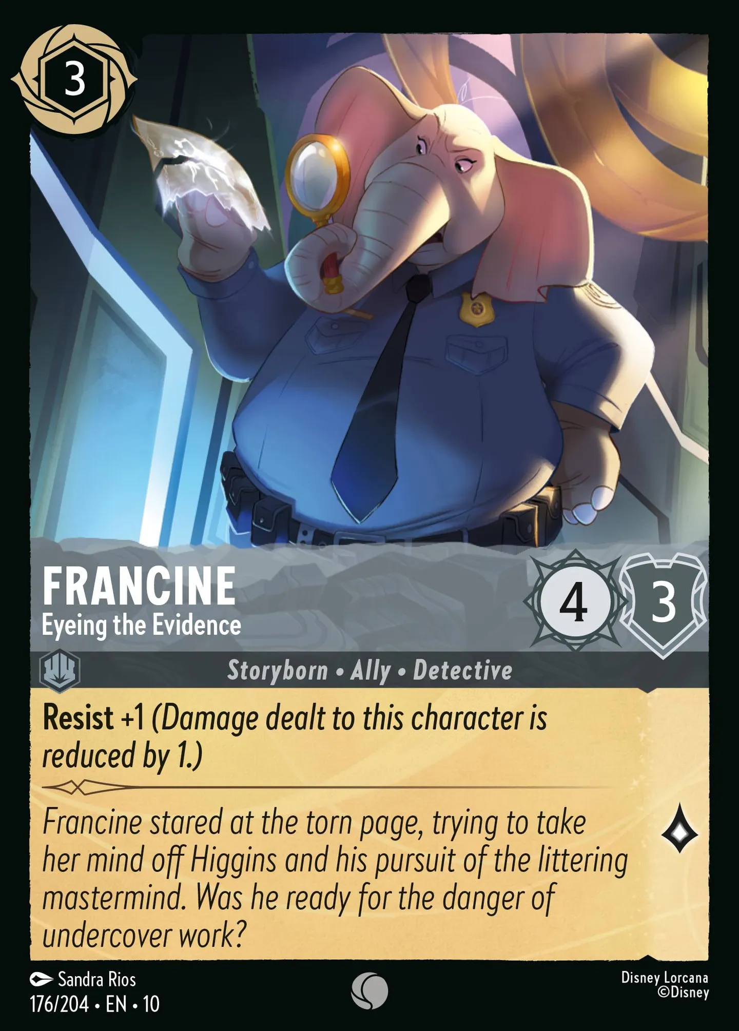 Francine - Examinant les preuves — Whispers in the Well — Lorcana