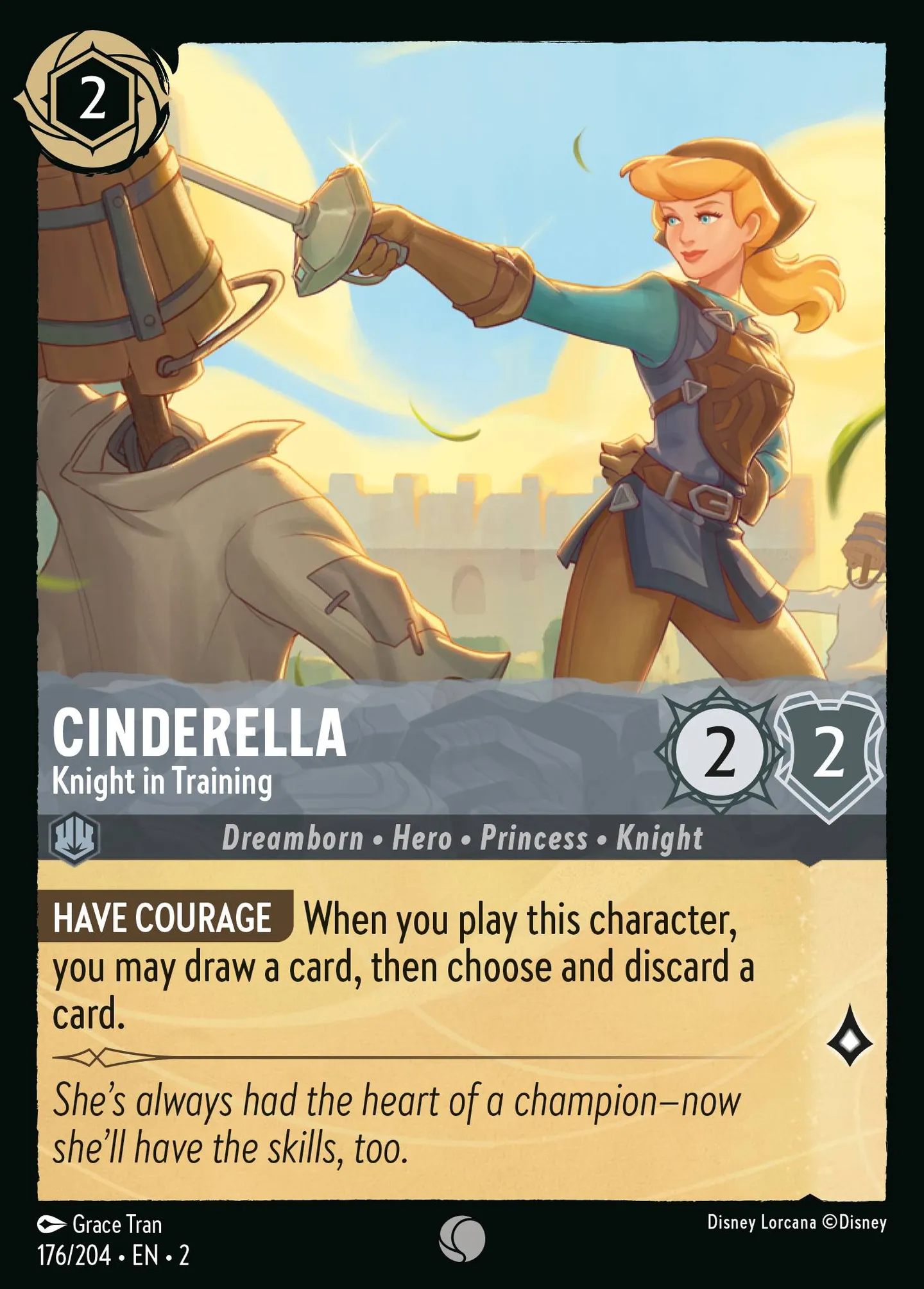 Cinderella - Knight in Training — Rise of the Floodborn — Lorcana