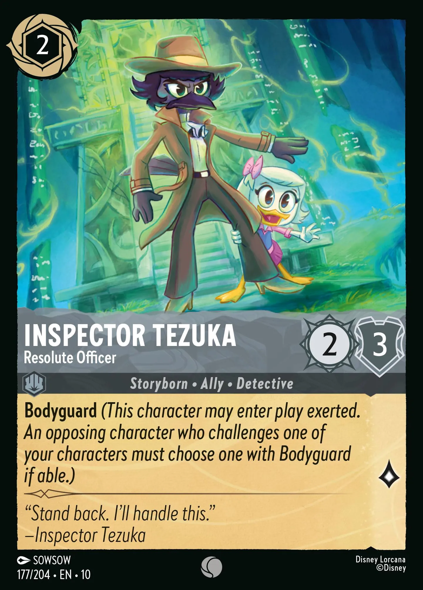 Inspector Tezuka - Resolute Officer — Whispers in the Well — Lorcana