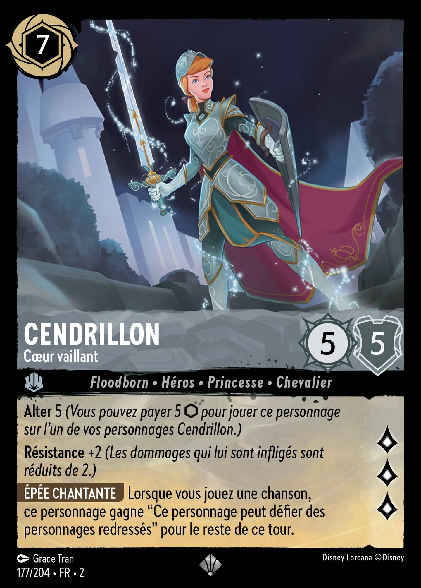 Cendrillon - Cœur vaillant — Rise of the Floodborn — Lorcana