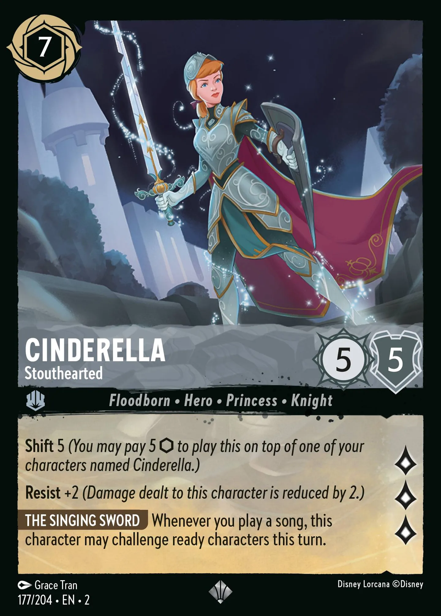 Cinderella - Stouthearted — Rise of the Floodborn — Lorcana
