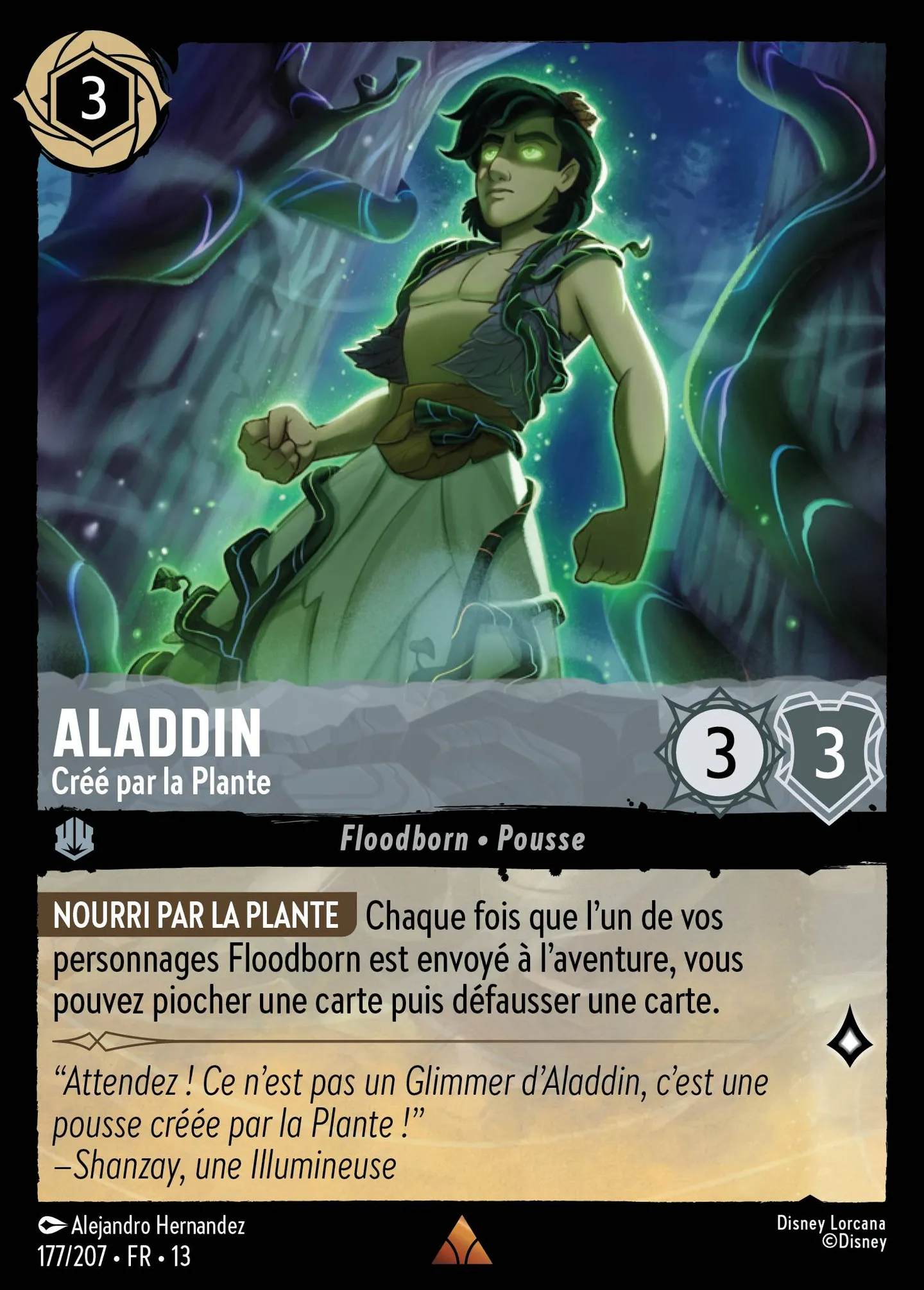 Aladdin - Créé par la Plante — Attack of the Vine! — Lorcana