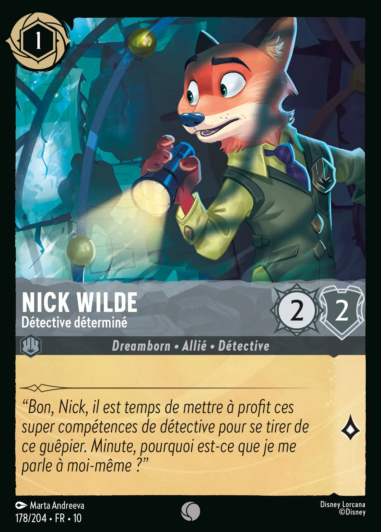 Nick Wilde - Détective déterminé — Whispers in the Well — Lorcana
