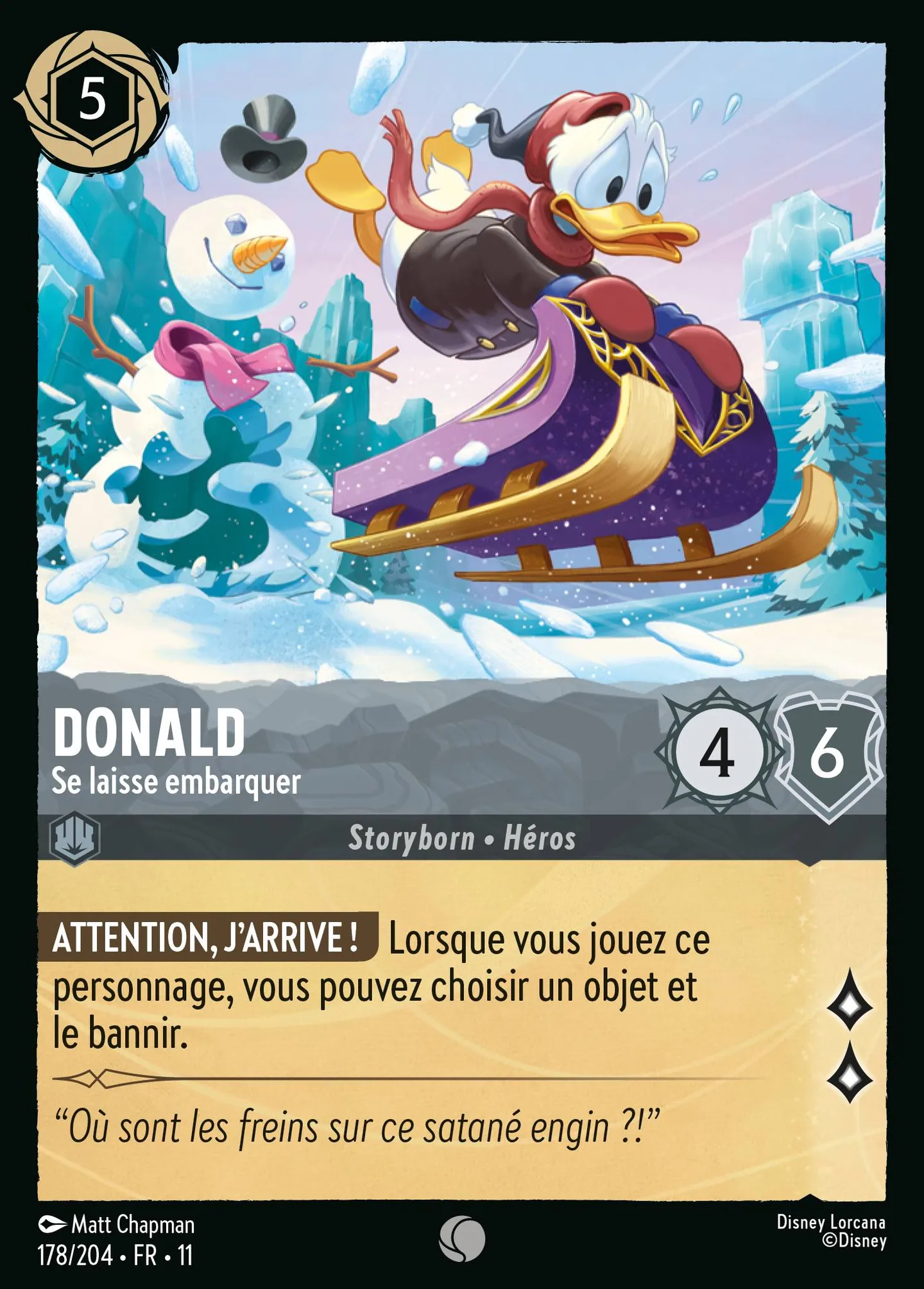 Donald - Se laisse embarquer — Winterspell — Lorcana