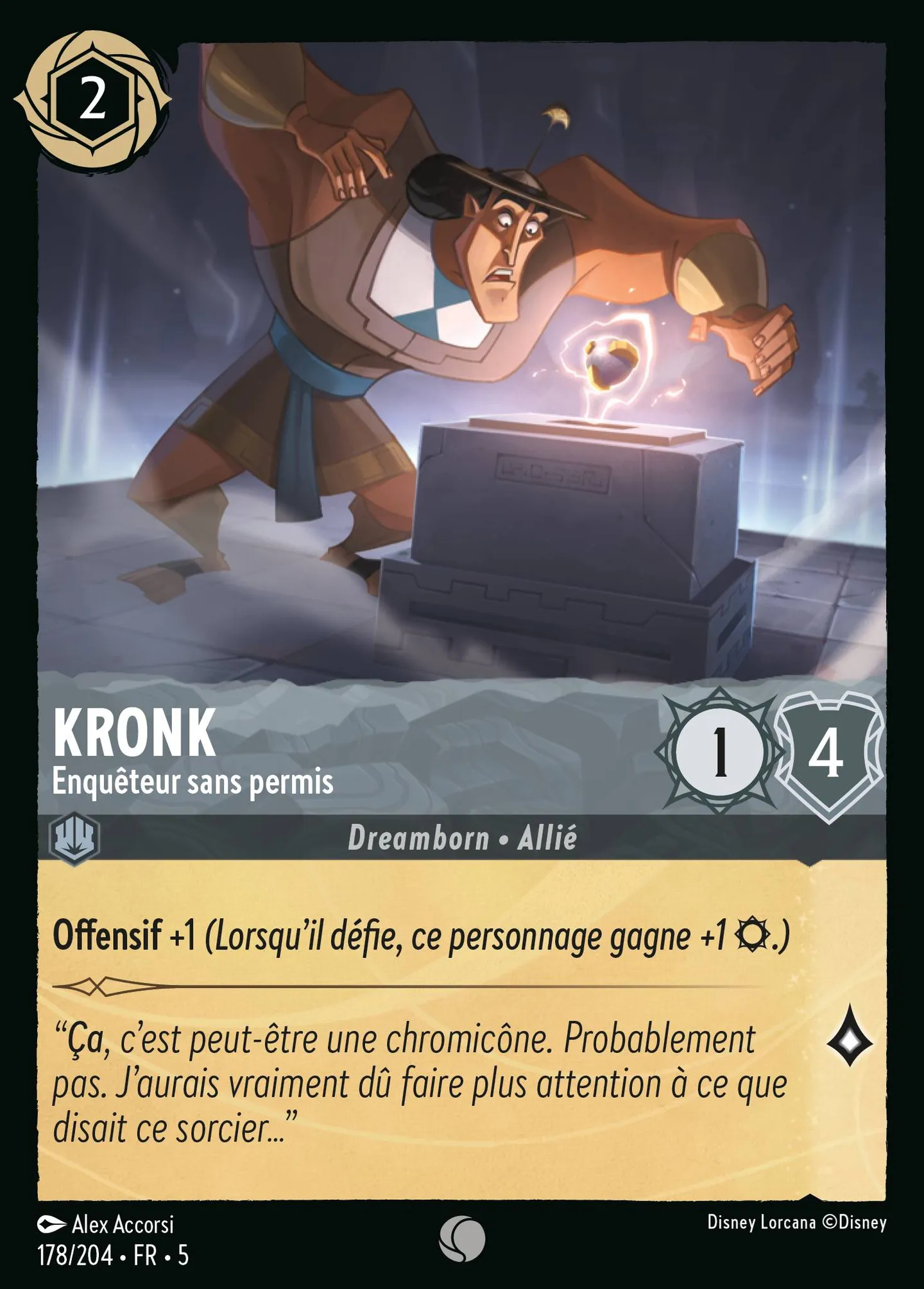 Kronk - Enquêteur sans permis — Shimmering Skies — Lorcana
