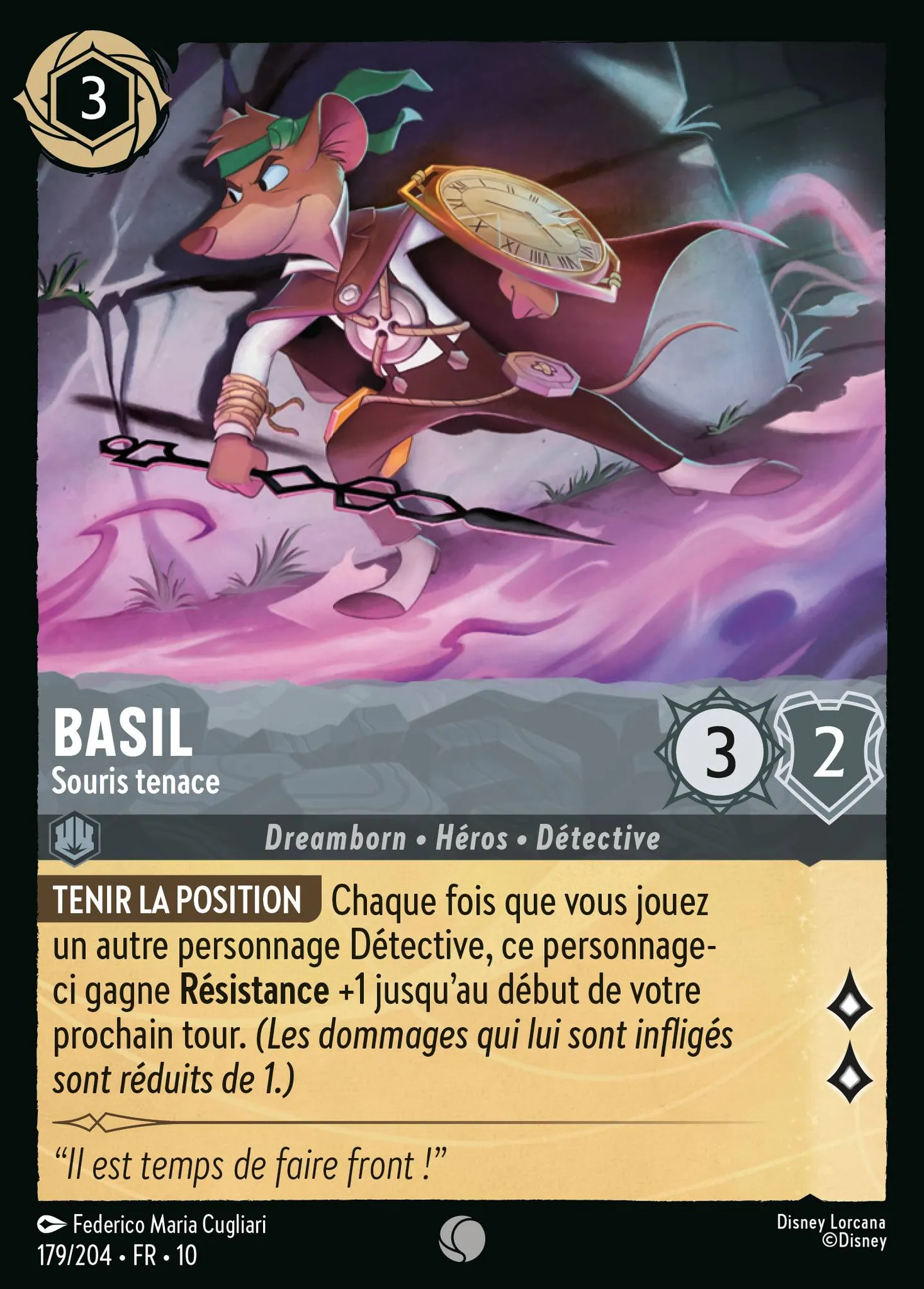 Basil - Souris tenace — Whispers in the Well — Lorcana