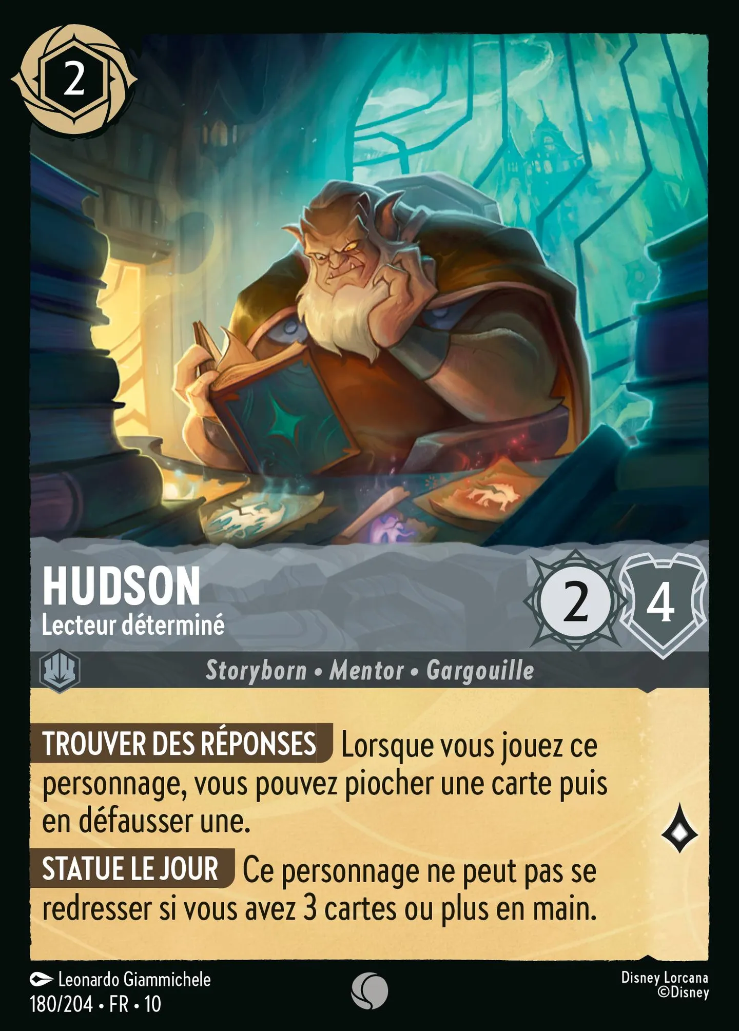 Hudson - Lecteur déterminé — Whispers in the Well — Lorcana