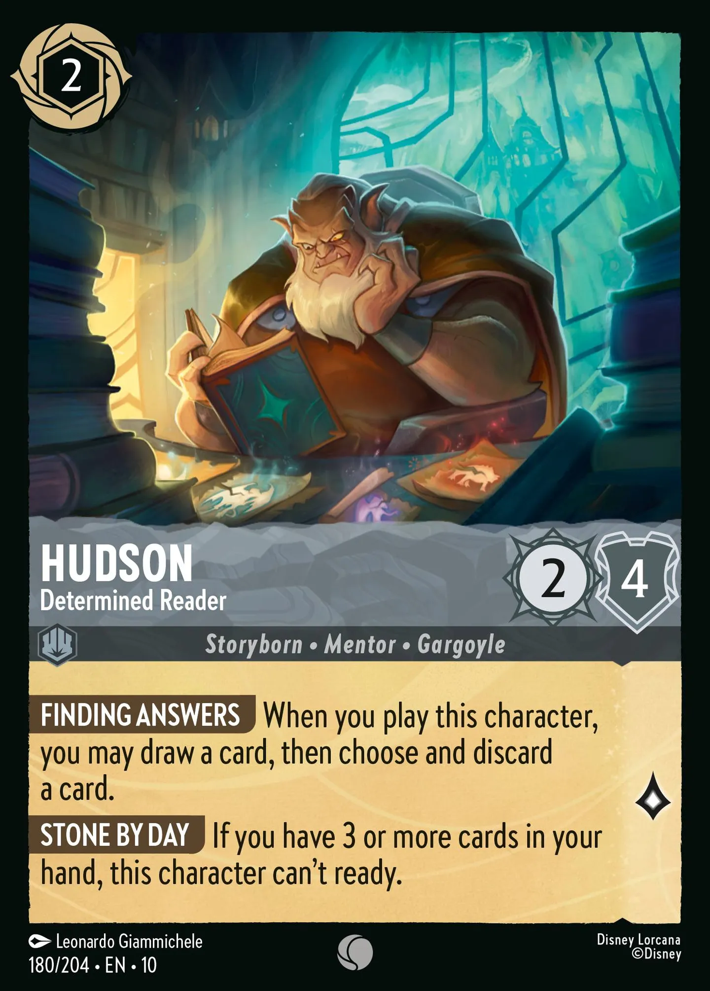 Hudson - Lecteur déterminé — Whispers in the Well — Lorcana