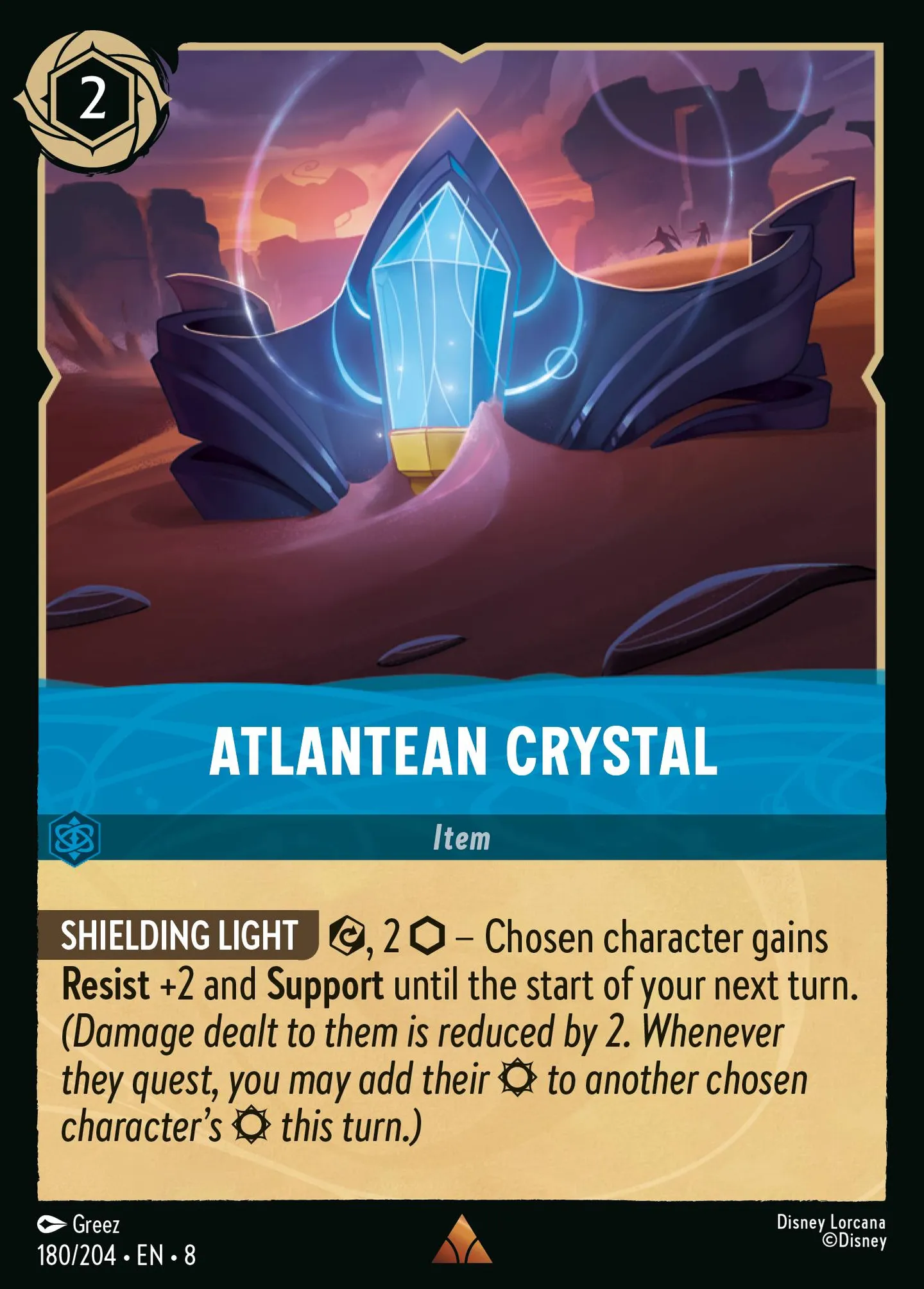 Atlantean Crystal — The Reign of Jafar — Lorcana