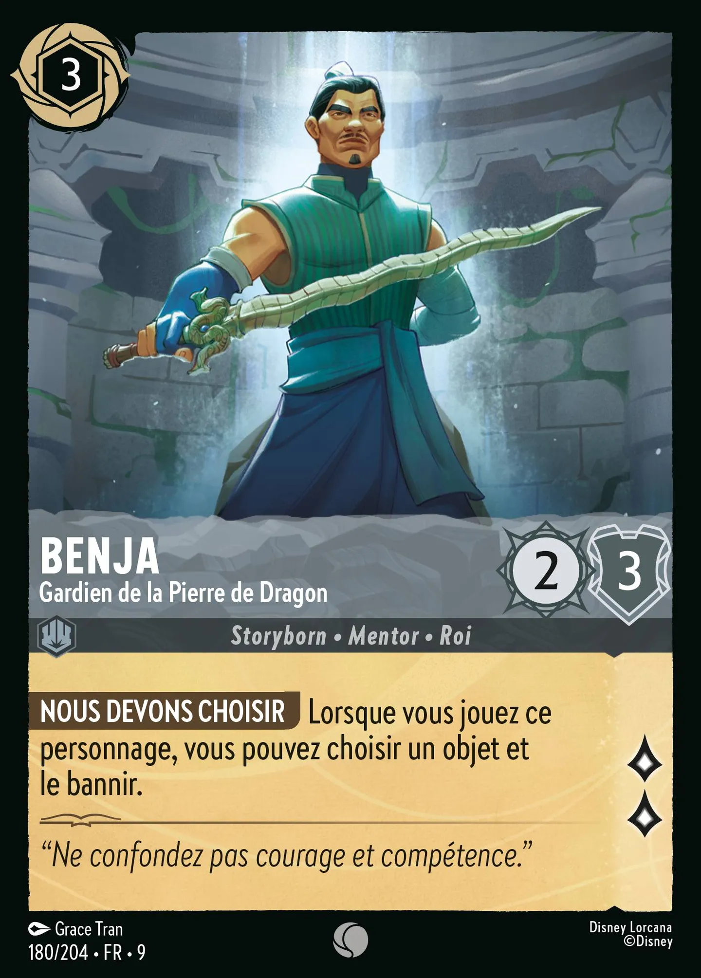 Benja - Gardien de la Pierre de Dragon — Fabled — Lorcana