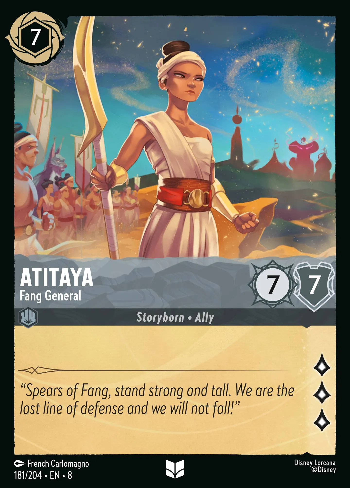 Atitaya - Générale de Croc du Dragon — The Reign of Jafar — Lorcana