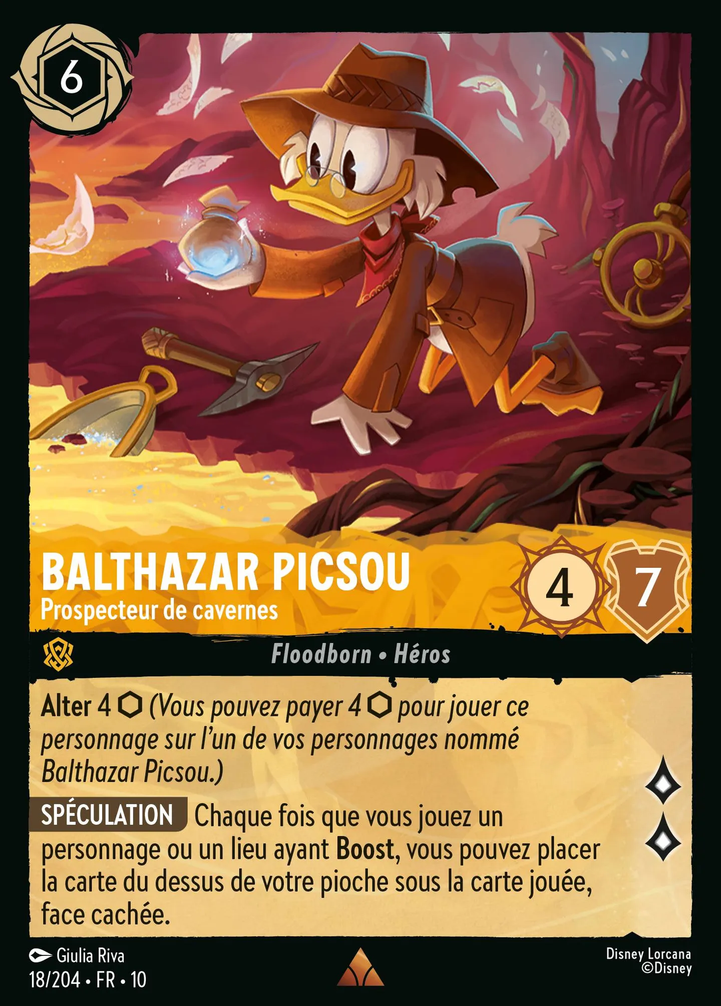 Balthazar Picsou - Prospecteur de cavernes — Whispers in the Well — Lorcana