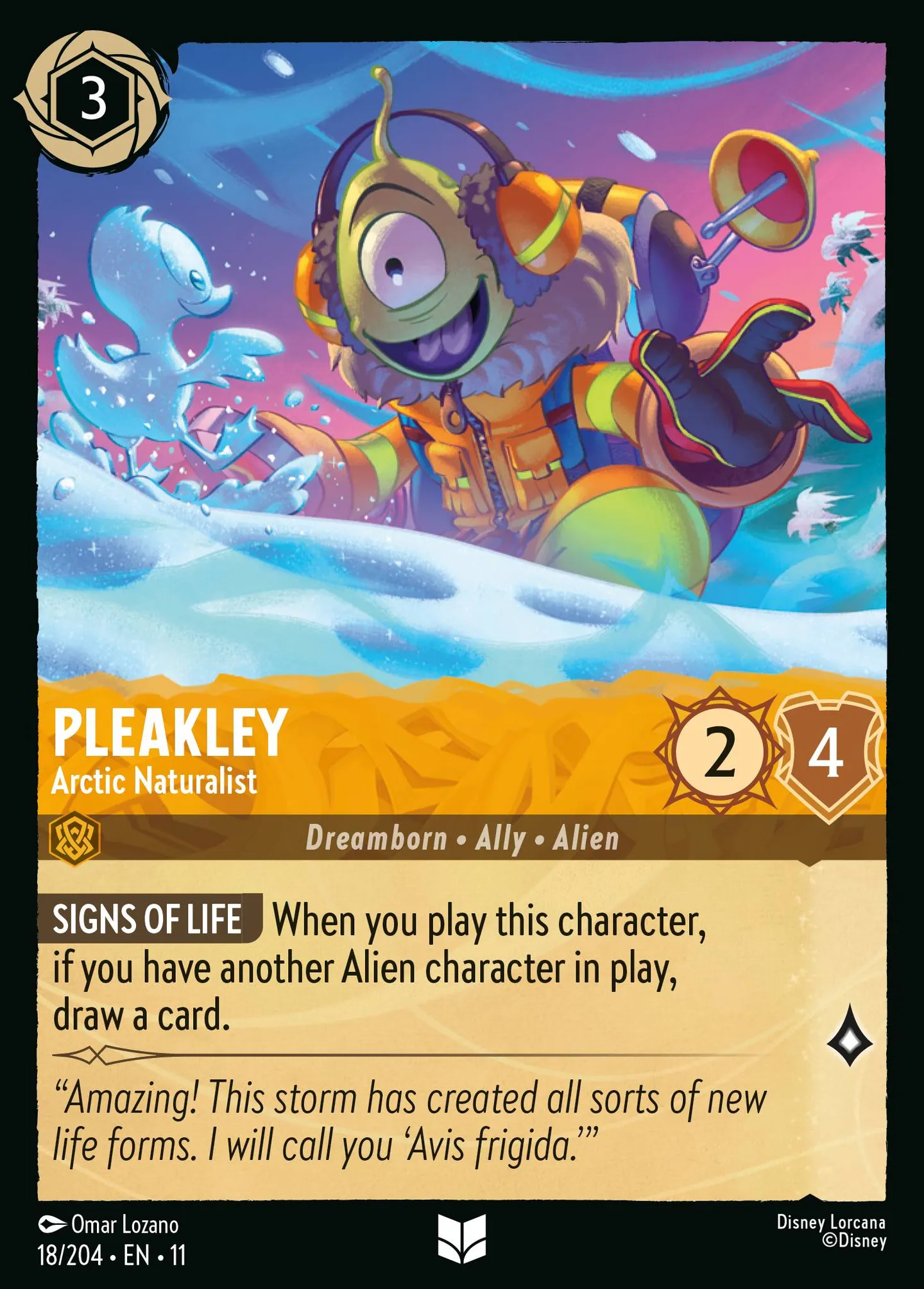 Pleakley - Arctic Naturalist — Winterspell — Lorcana