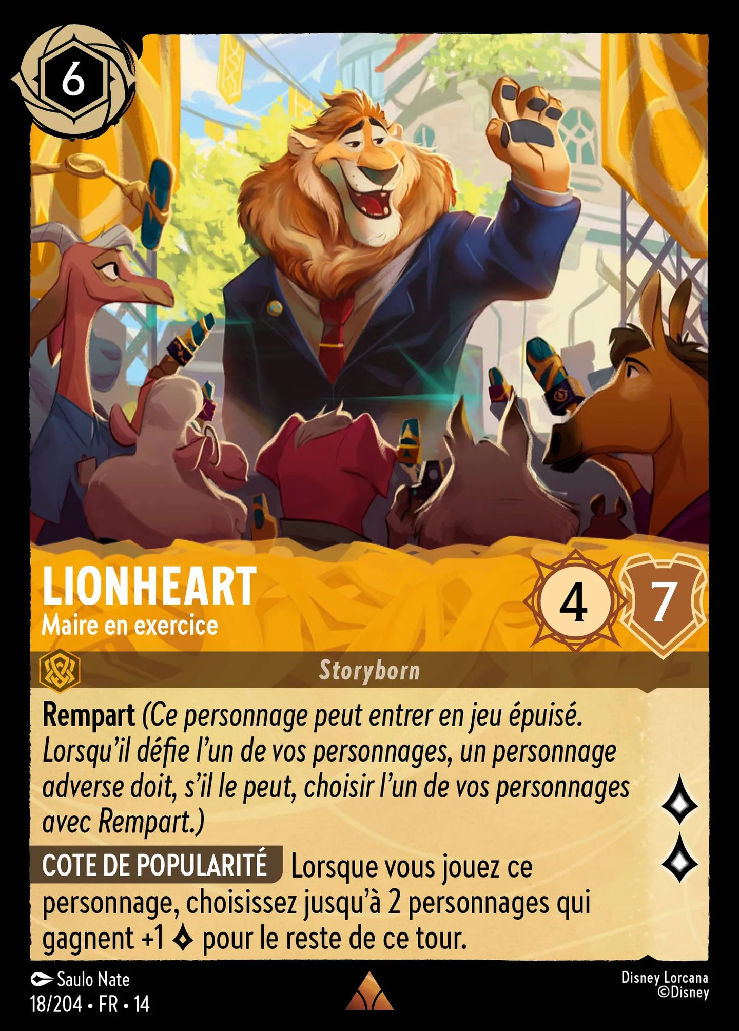Lionheart - Maire en exercice — Hyperia City — Lorcana