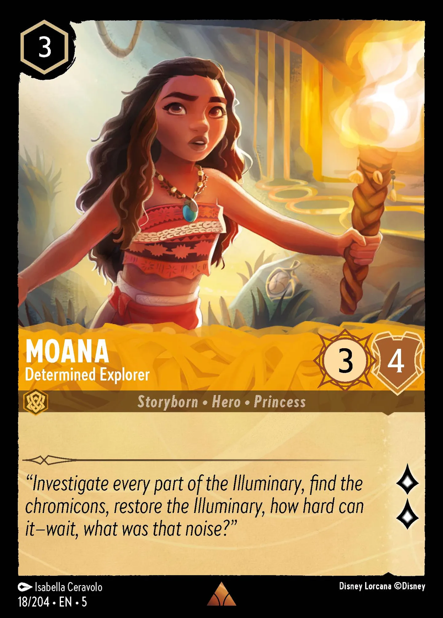 Vaiana - Exploratrice résolue — Shimmering Skies — Lorcana