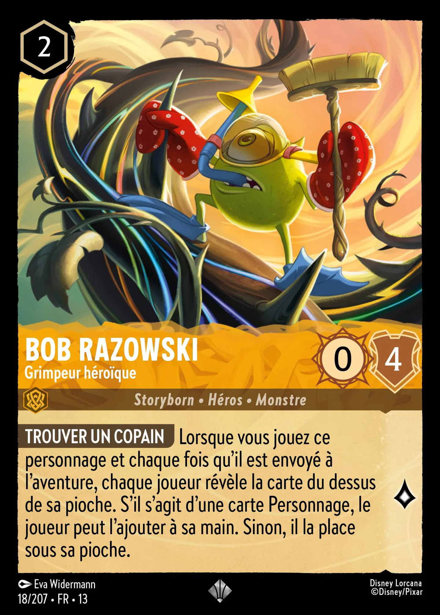 Bob Razowski - Grimpeur héroïque — Attack of the Vine! — Lorcana