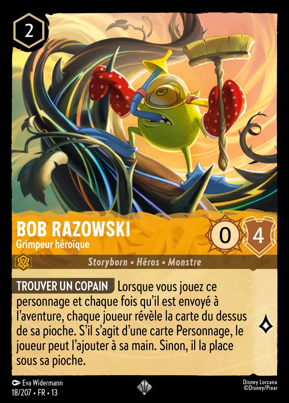 Bob Razowski - Grimpeur héroïque from Attack of the Vine! - Lorcana