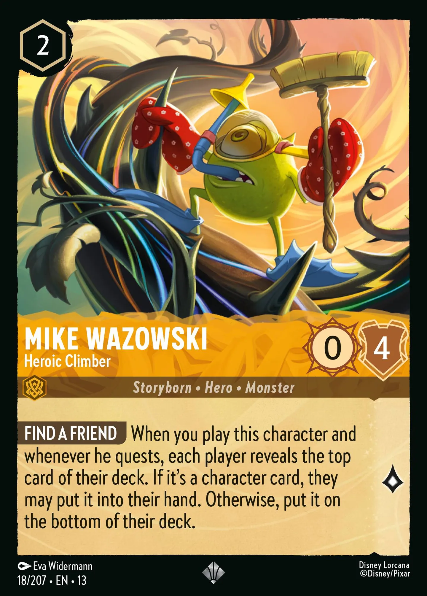 Mike Wazowski - Heroic Climber — Attack of the Vine! — Lorcana