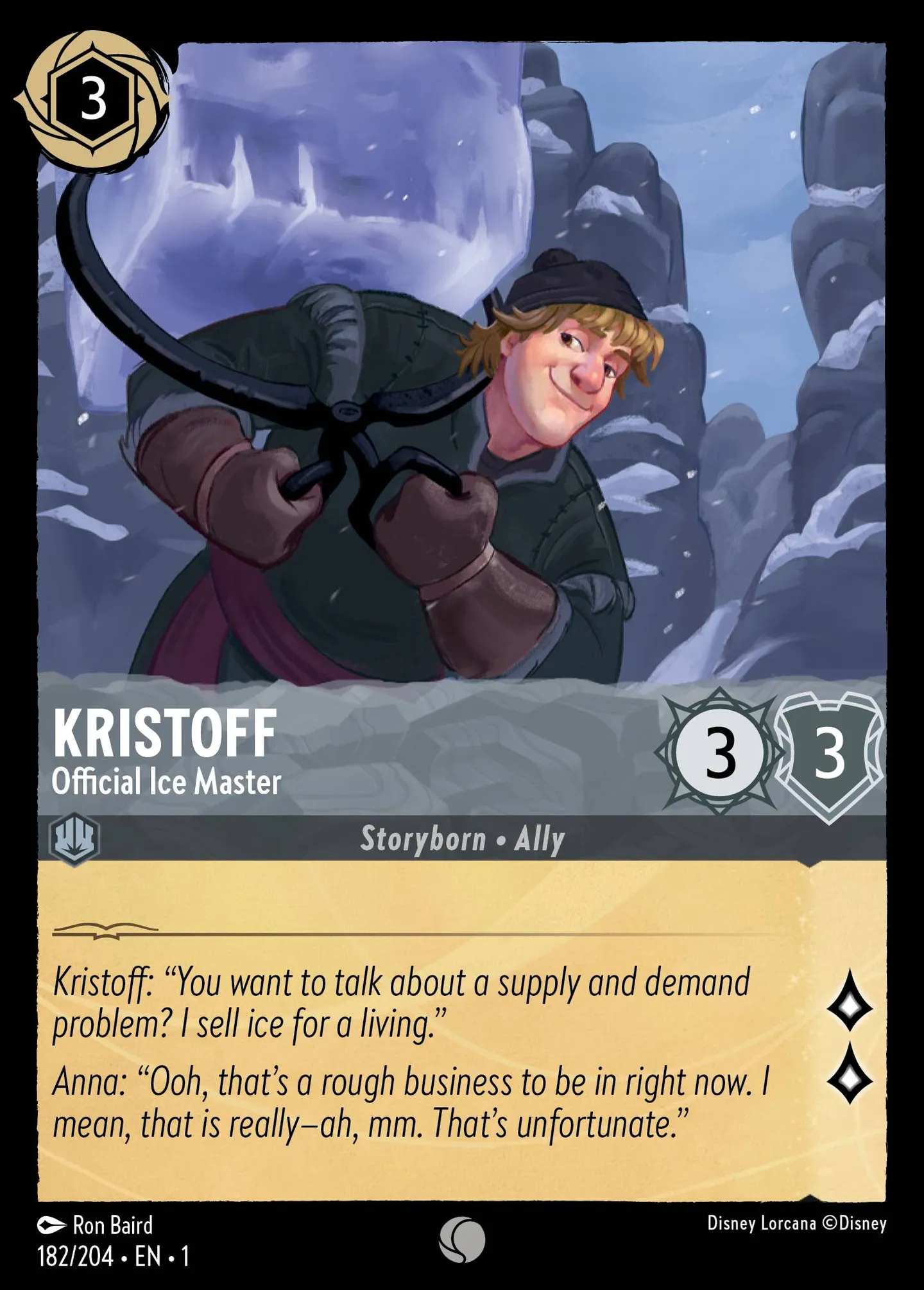 Kristoff - Official Ice Master — The First Chapter — Lorcana