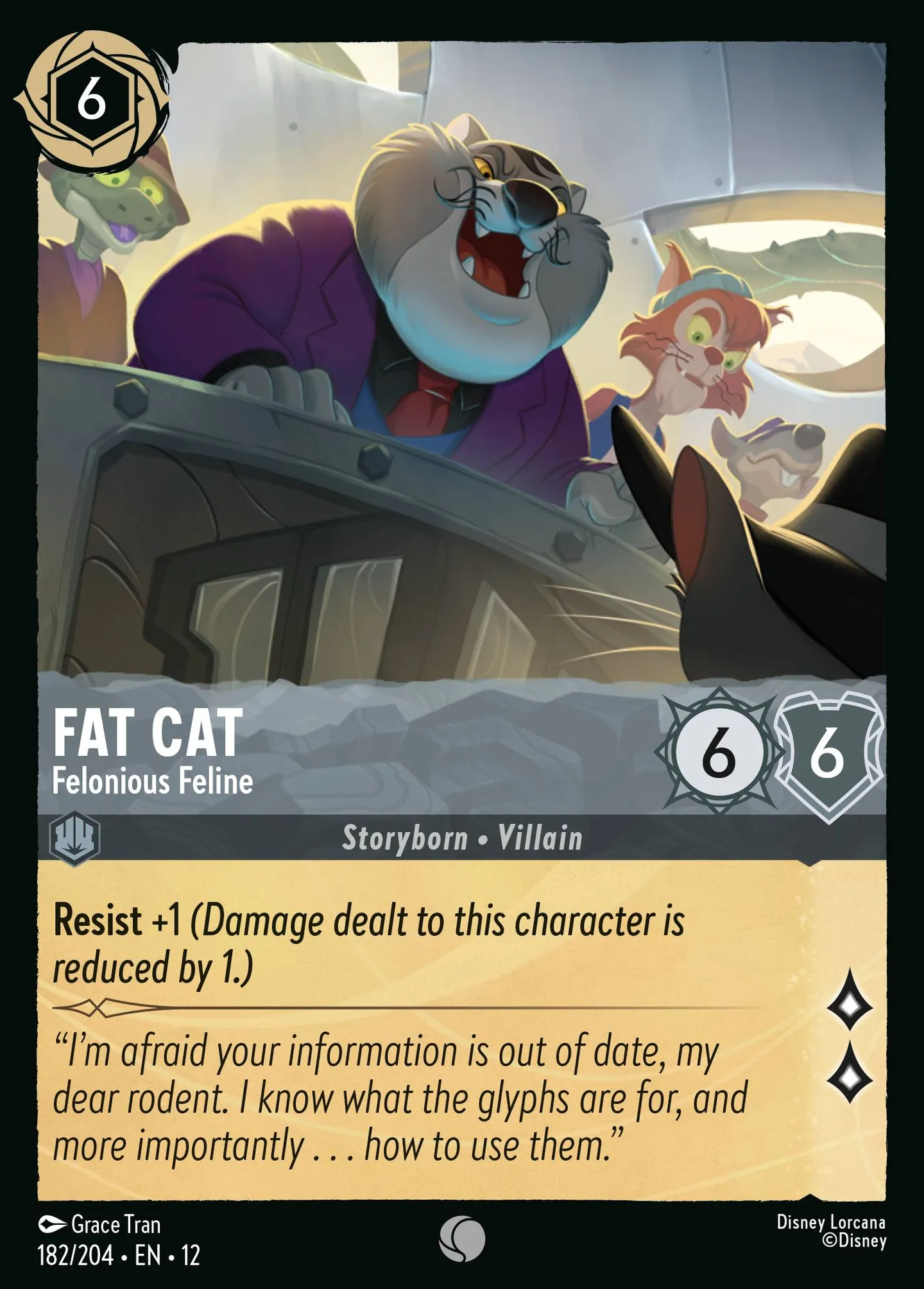 Fat Cat - Felonious Feline — Wilds Unknown — Lorcana