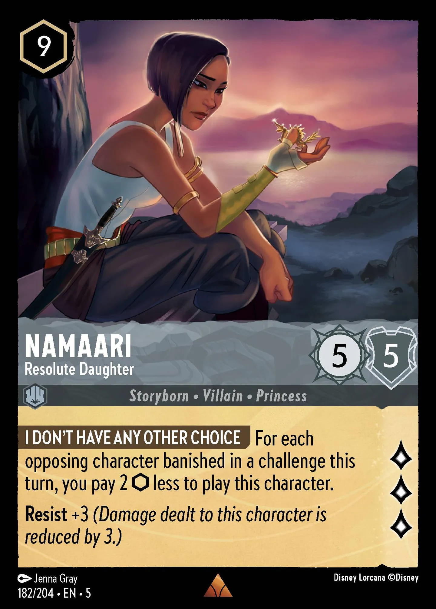 Namaari - Resolute Daughter — Shimmering Skies — Lorcana
