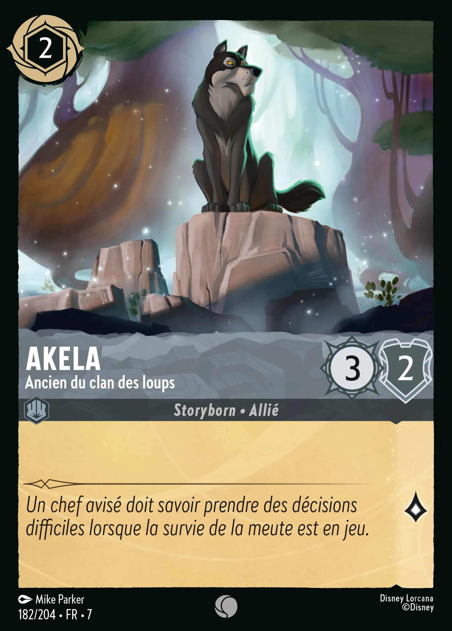 Akela - Ancien du clan des loups — Archazia's Island — Lorcana