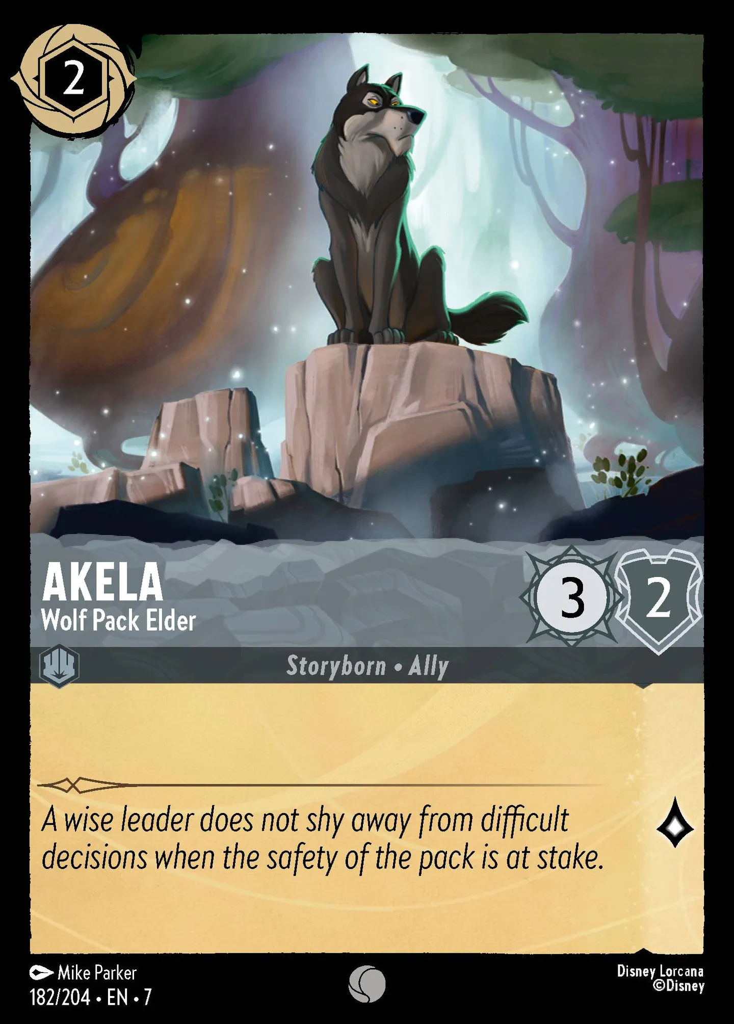 Akela - Ancien du clan des loups — Archazia's Island — Lorcana
