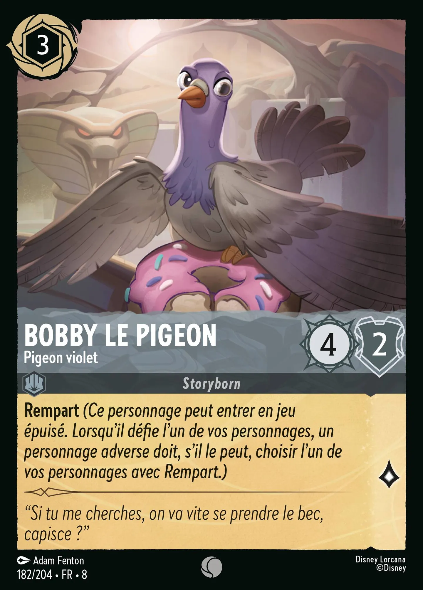 Bobby le pigeon - Pigeon violet — The Reign of Jafar — Lorcana