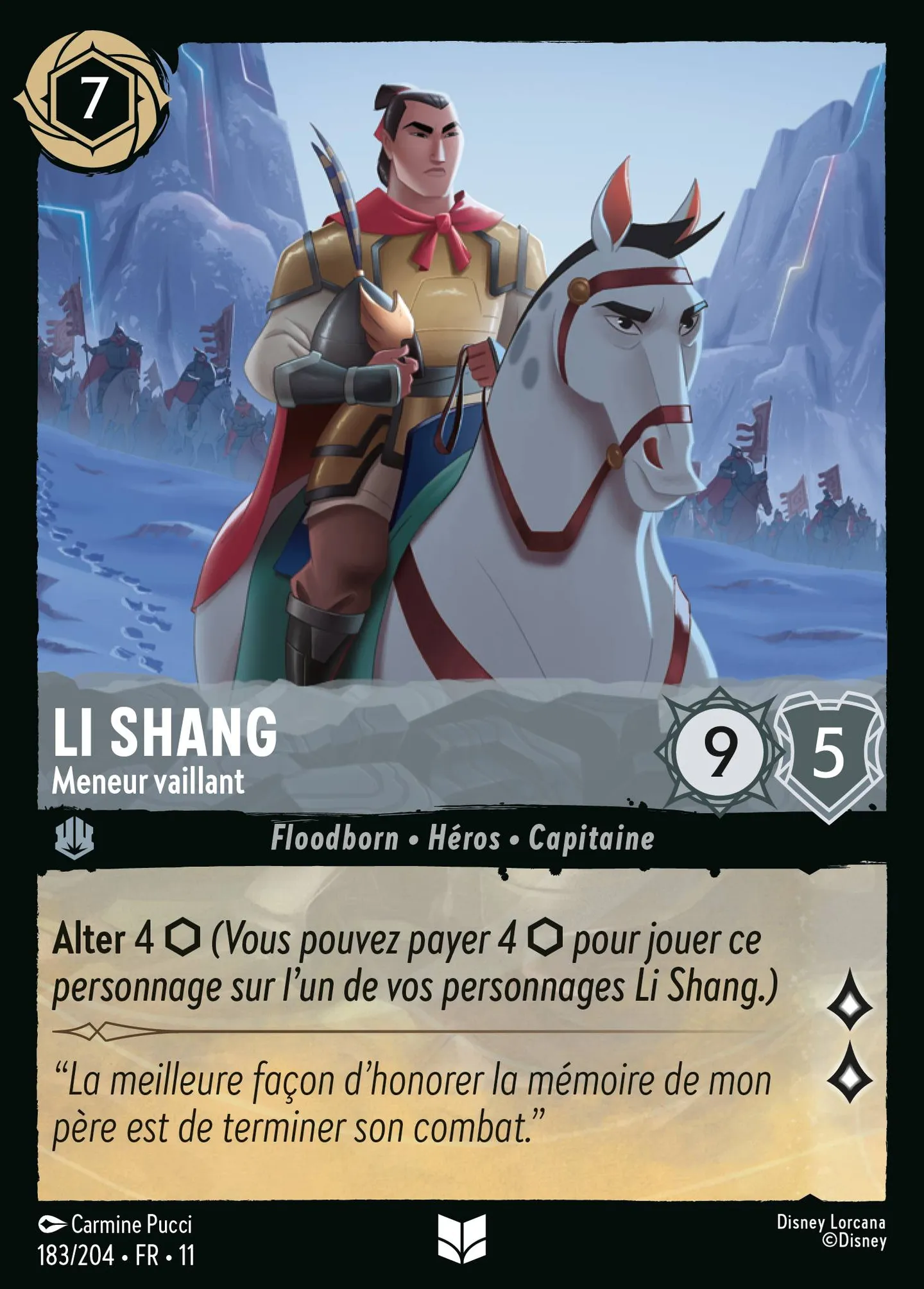 Li Shang - Meneur vaillant — Winterspell — Lorcana