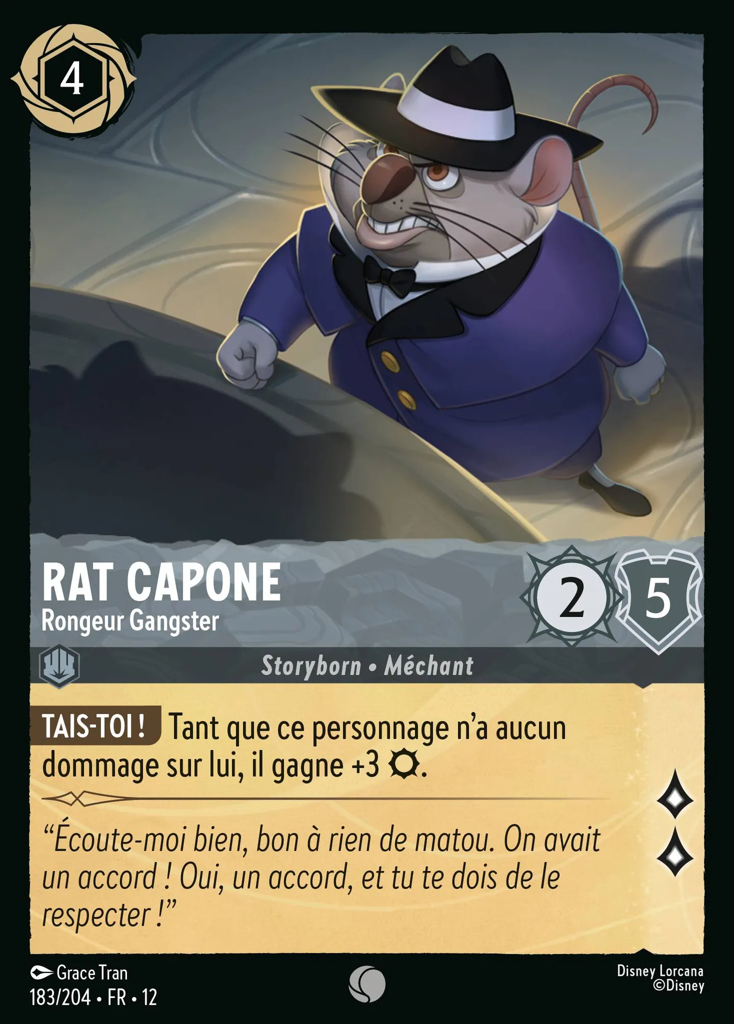 Rat Capone - Rongeur Gangster — Wilds Unknown — Lorcana